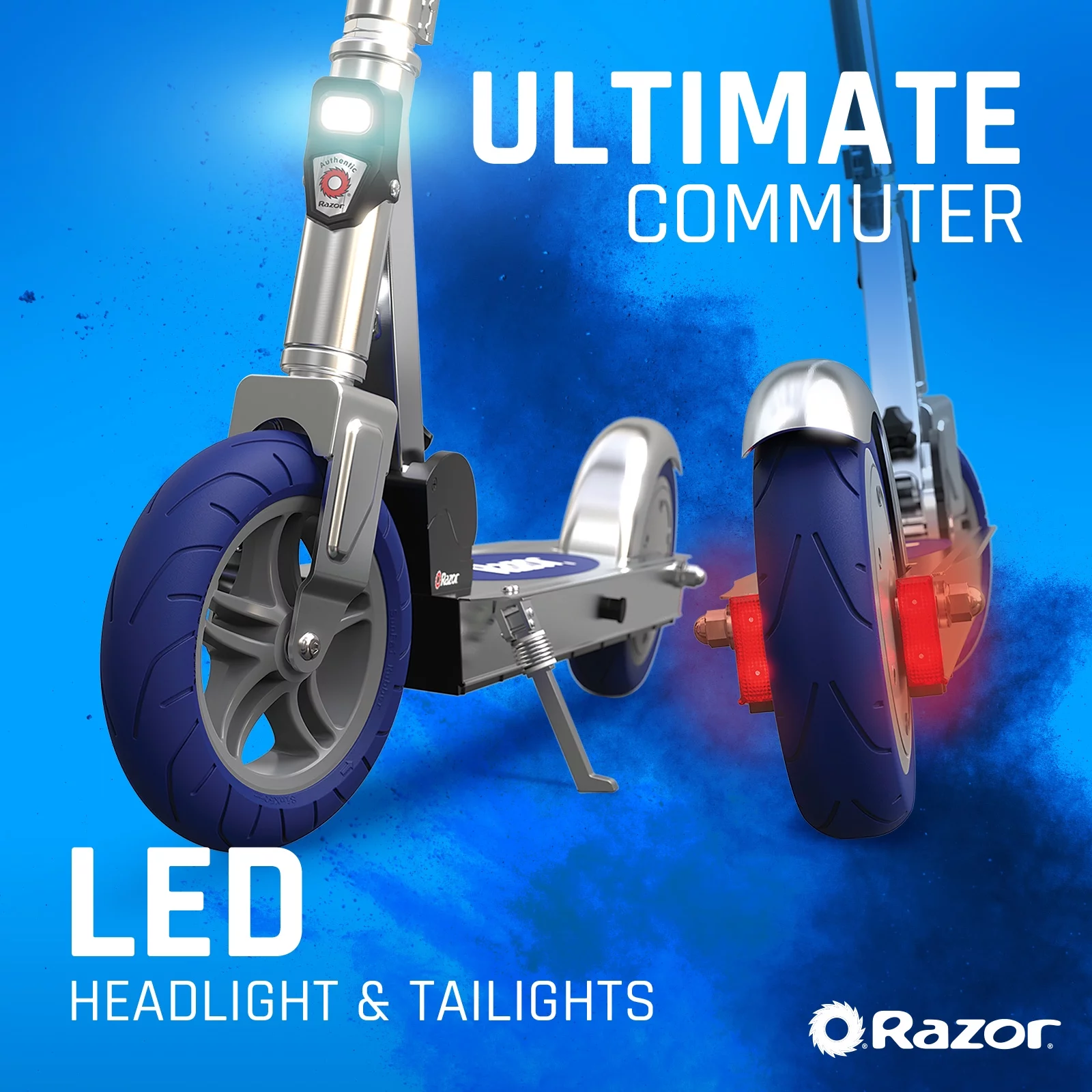 Razor Icon Electric Scooter – Black, up to 18 mph & 18 Miles Range, Foldable Adult Electric Scooter - Womvr