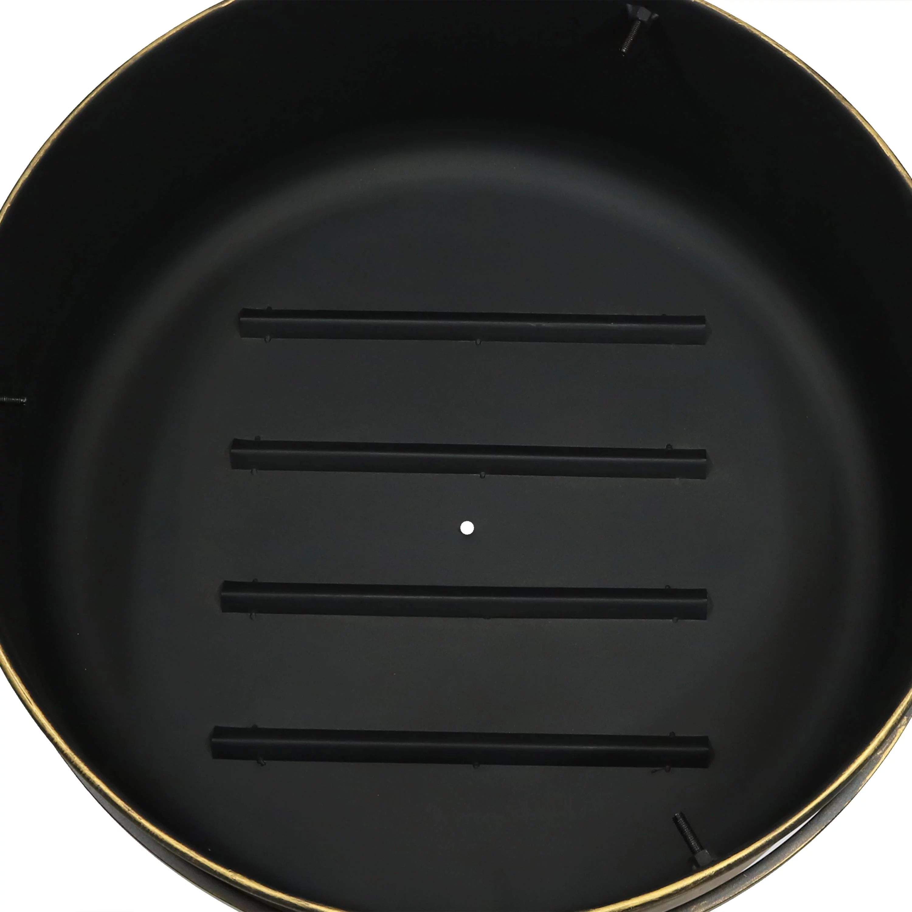 Sunnydaze Large Outdoor Cauldron Fire Pit with Spark Screen - 24