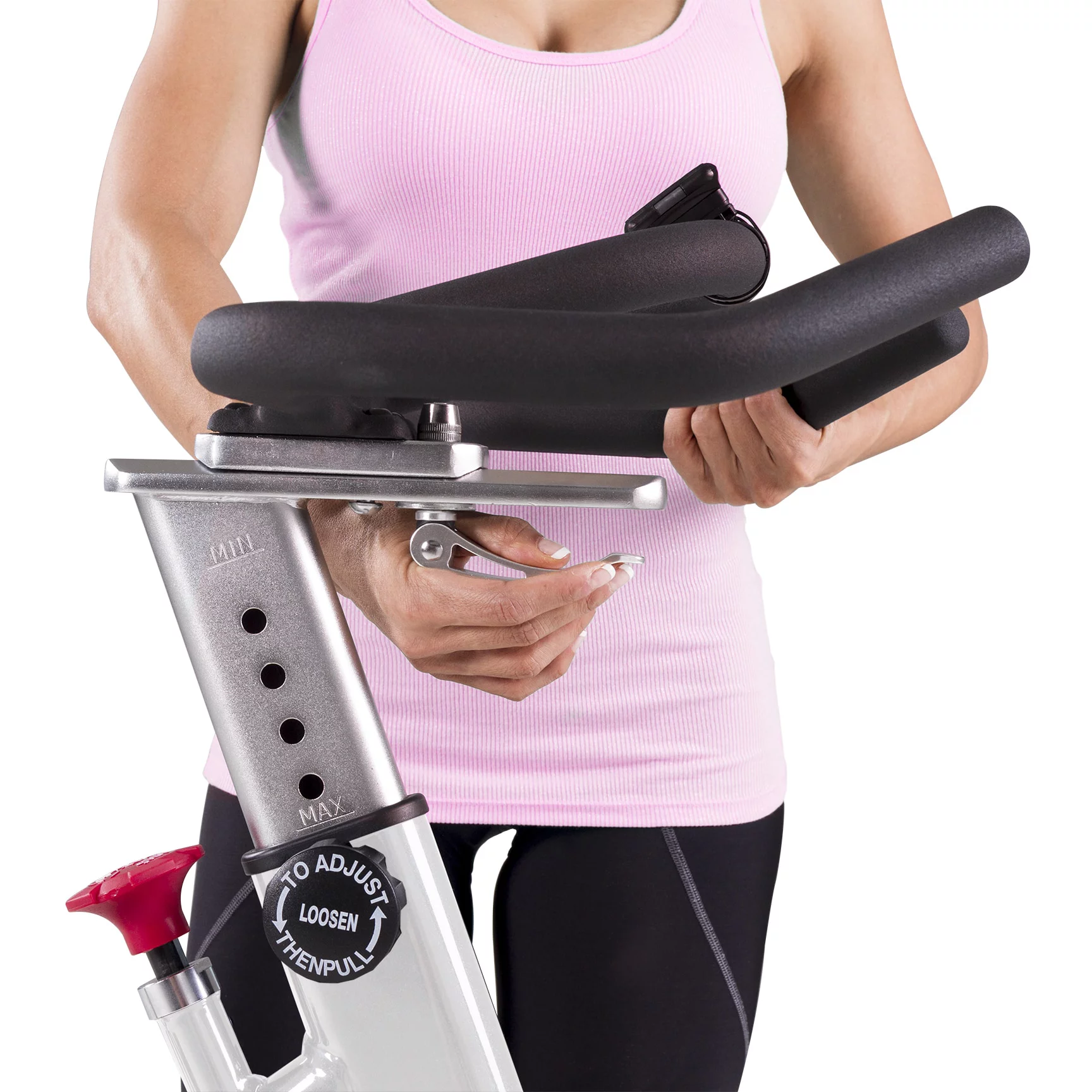 XTERRA Fitness MB550 Indoor Cycling Exercise Bike with 48.5 lb Flywheel, Wireless LCD Display, Unlimited Micro-Adjustment Resistance Levels - Womvr