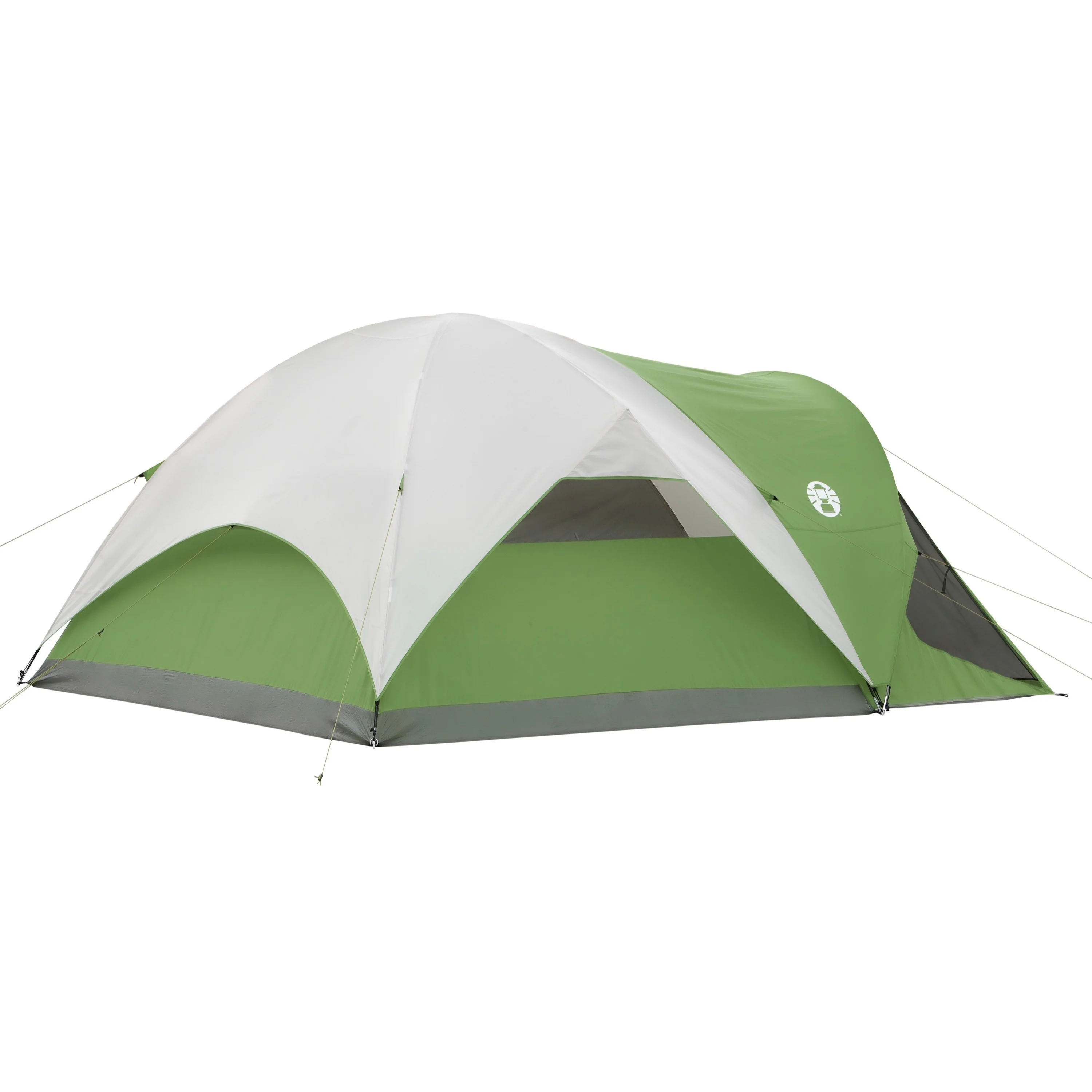 Coleman Evanston 6-Person Dome Tent with Screen Room, 2 Rooms, Green - Womvr