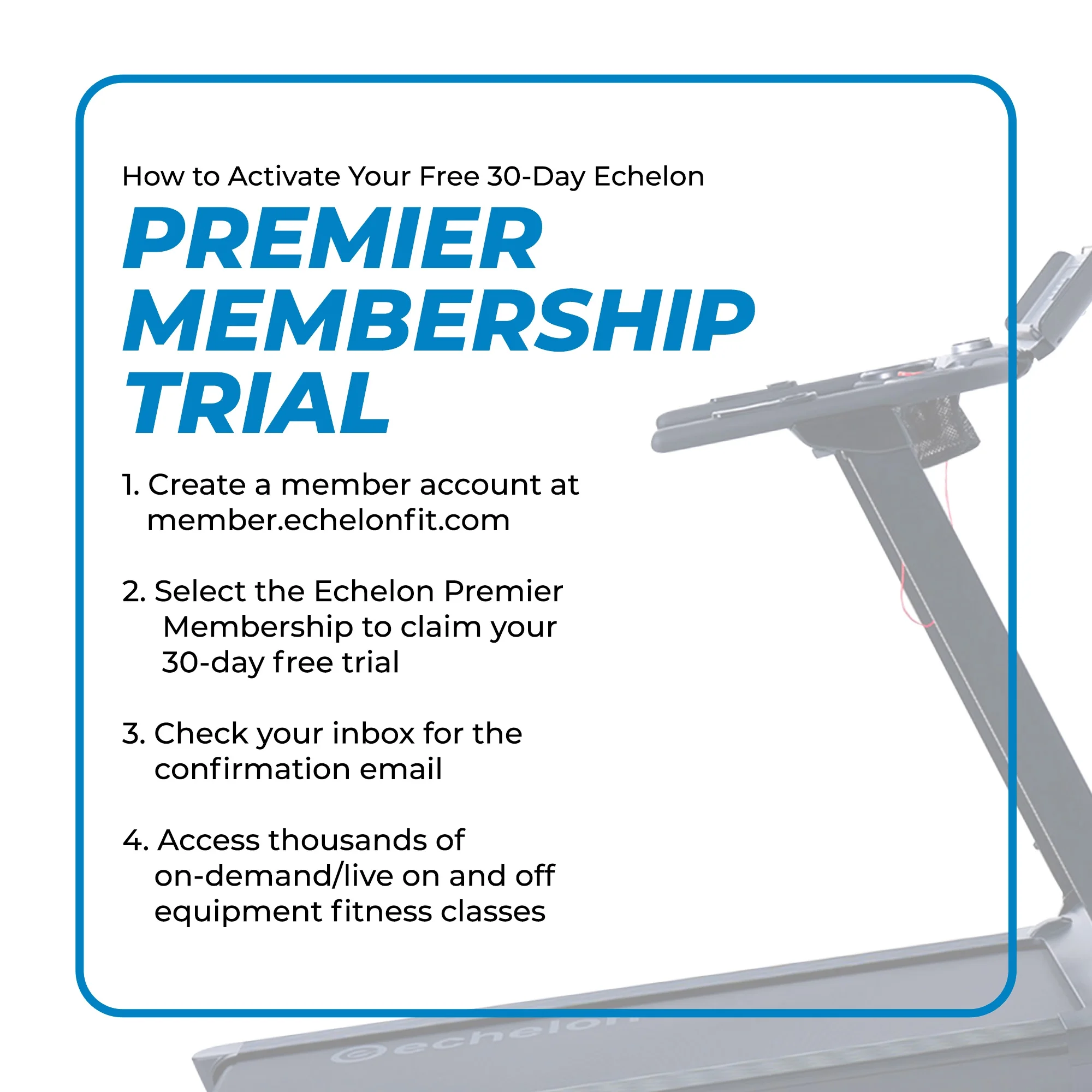 Echelon Stride Sport 2 Auto-Fold Compact Treadmill with 12 Levels of Incline + 30-Day Free Membership - Womvr