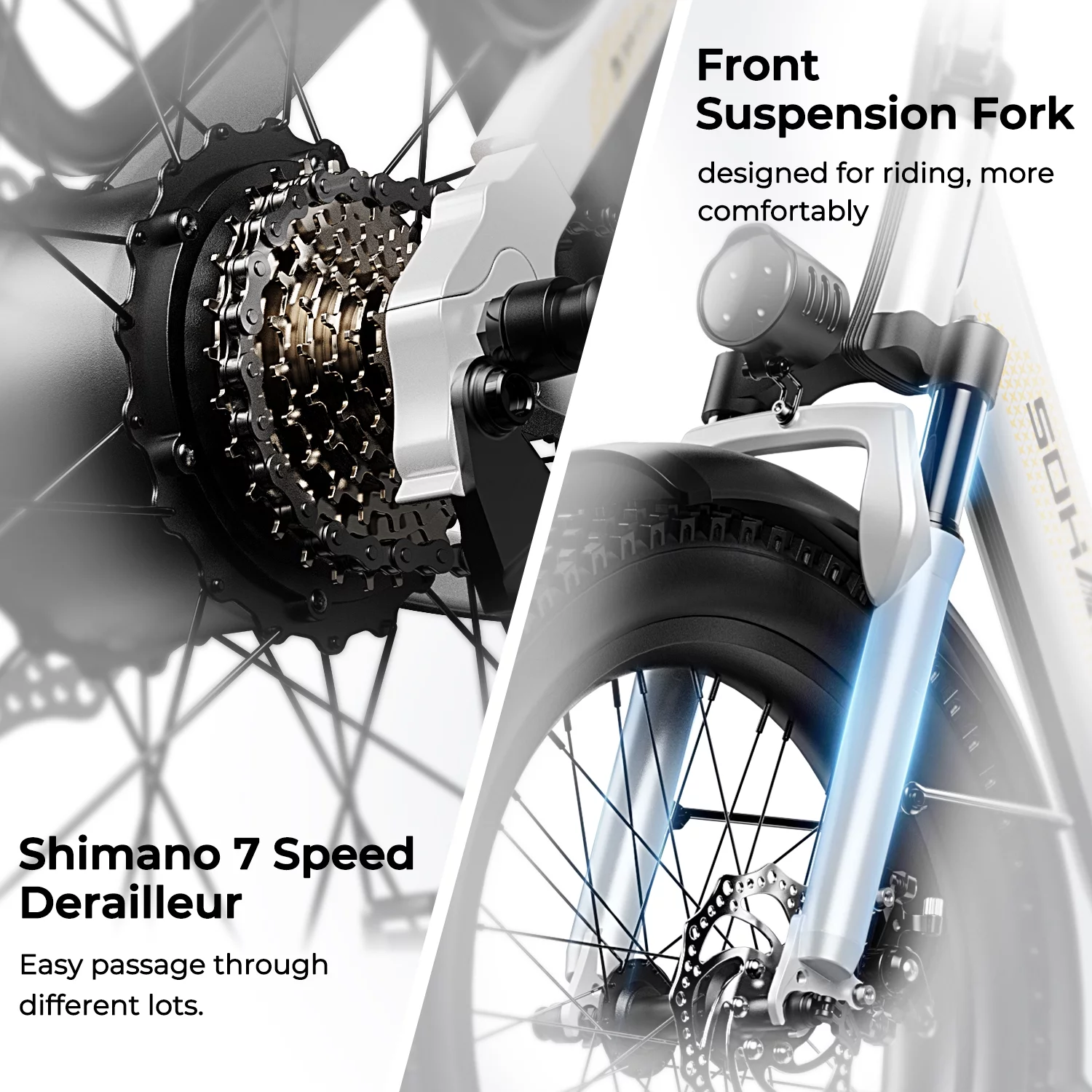 SOHAMO Adult Electric Bike, 750W Motor 26