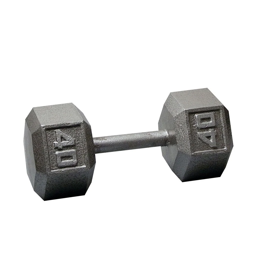 Body-Solid Cast Iron Hex Dumbbells, from 1 to 100 lb. 80 lb. - Womvr