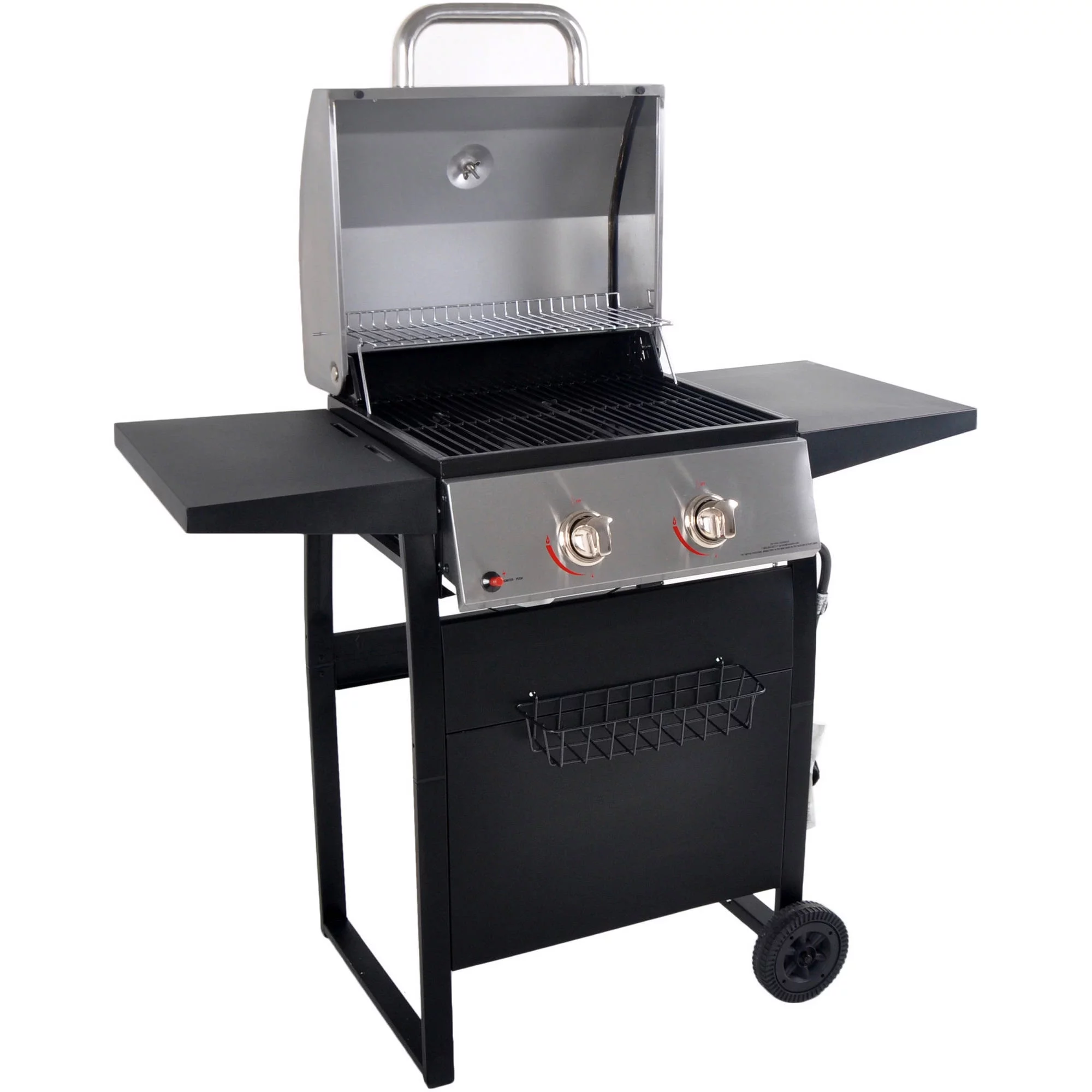 RevoAce 2-Burner Space Saver Propane Gas Grill, Stainless and Black, GBC1705WV - Womvr