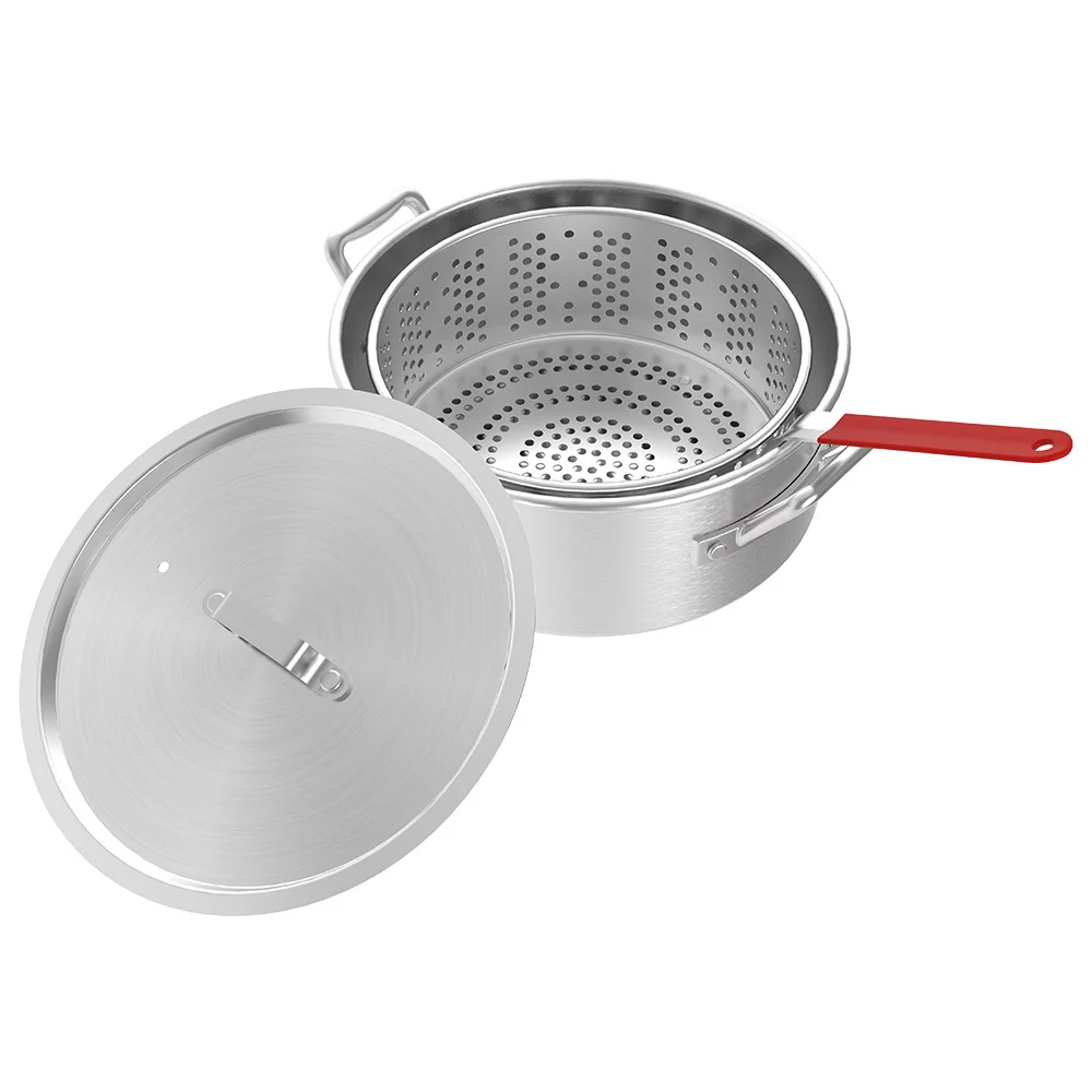 Nexgrill 18 Qt. Aluminum Fish Fryer w/ Double Basket, Perfect Outdoor Deep Fryer, Boiler, & Portable Cooker - Womvr