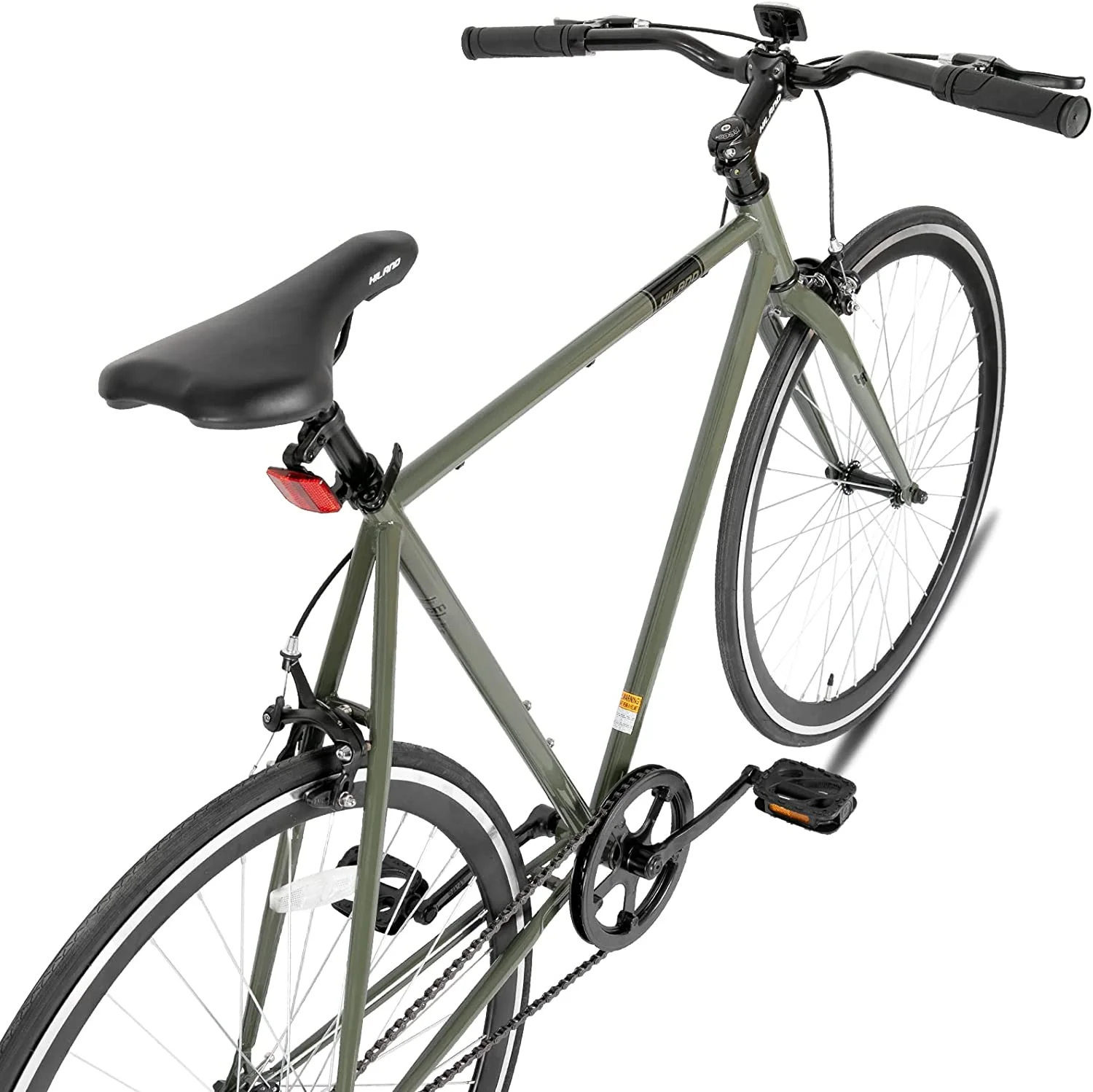 Hiland Road Bike, Single Speed Fixed Gear Bike with 700C Wheels, Commuter Bikes for Mens Womens Adult - Womvr