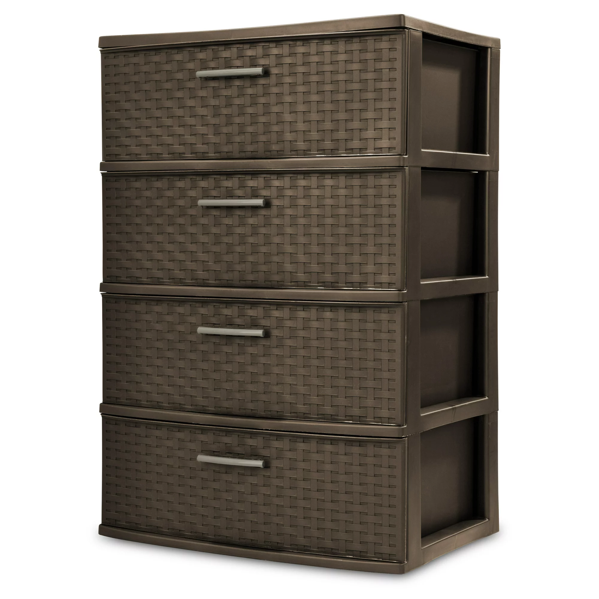 Sterilite 4 Drawer Wide Weave Tower Espresso - Womvr