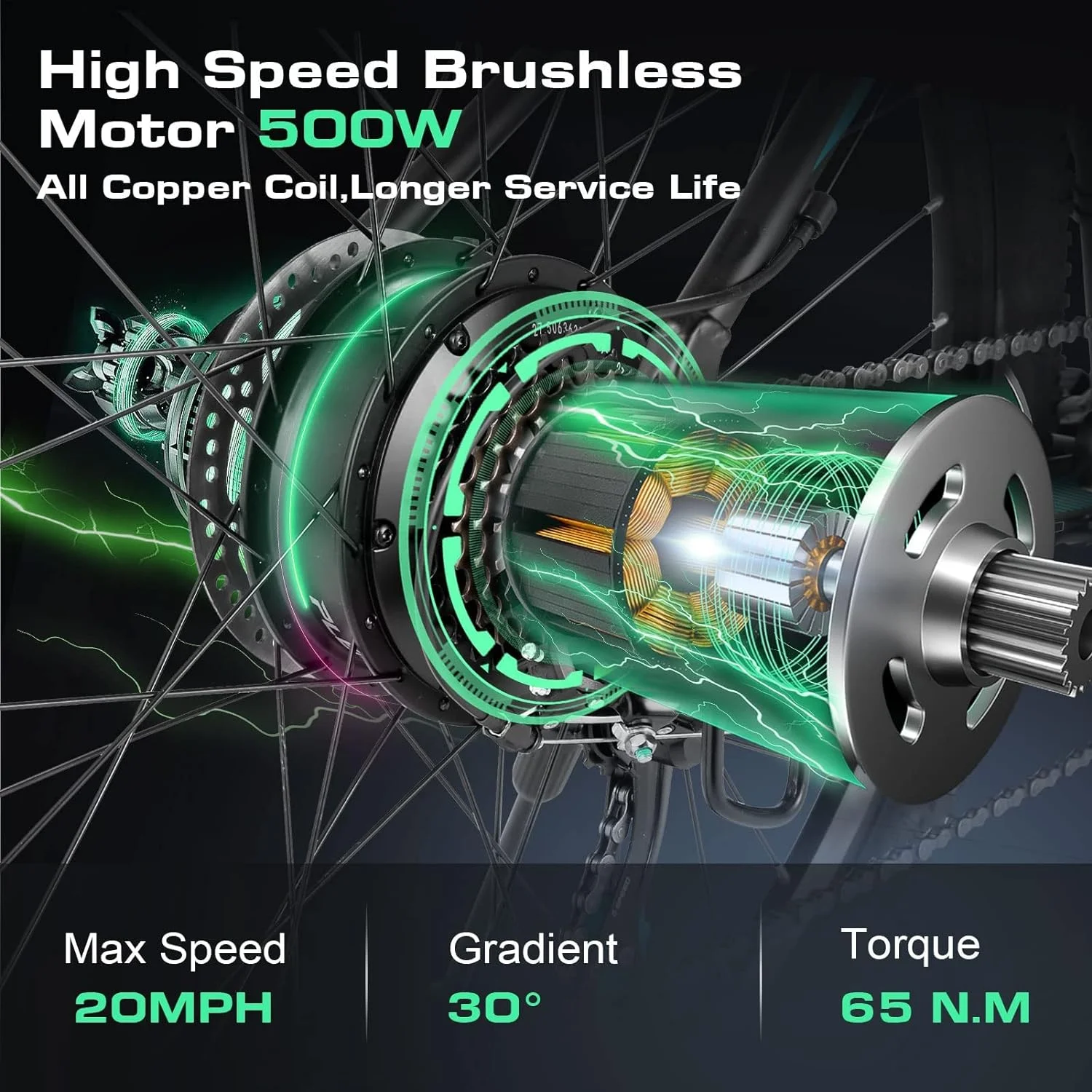 Vivi Electric Bike for Adults 27.5