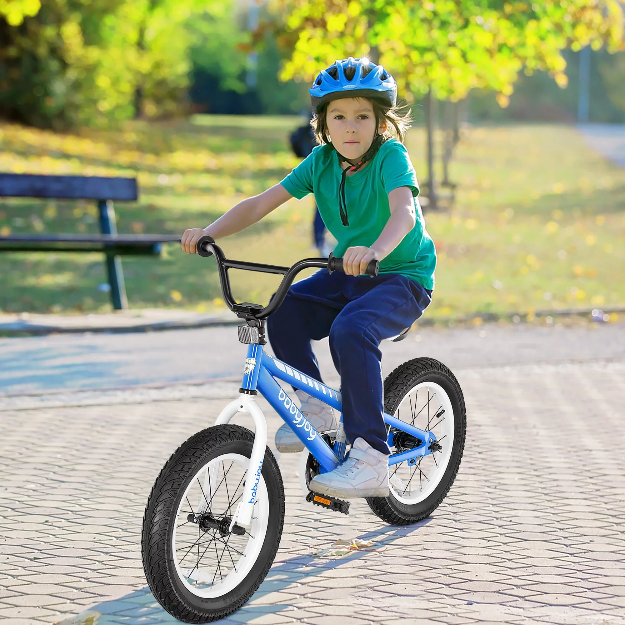 Babyjoy 16'' Kids Bike Bicycle w/ Training Wheels for 5-8 Years Old Boys Girls - Womvr