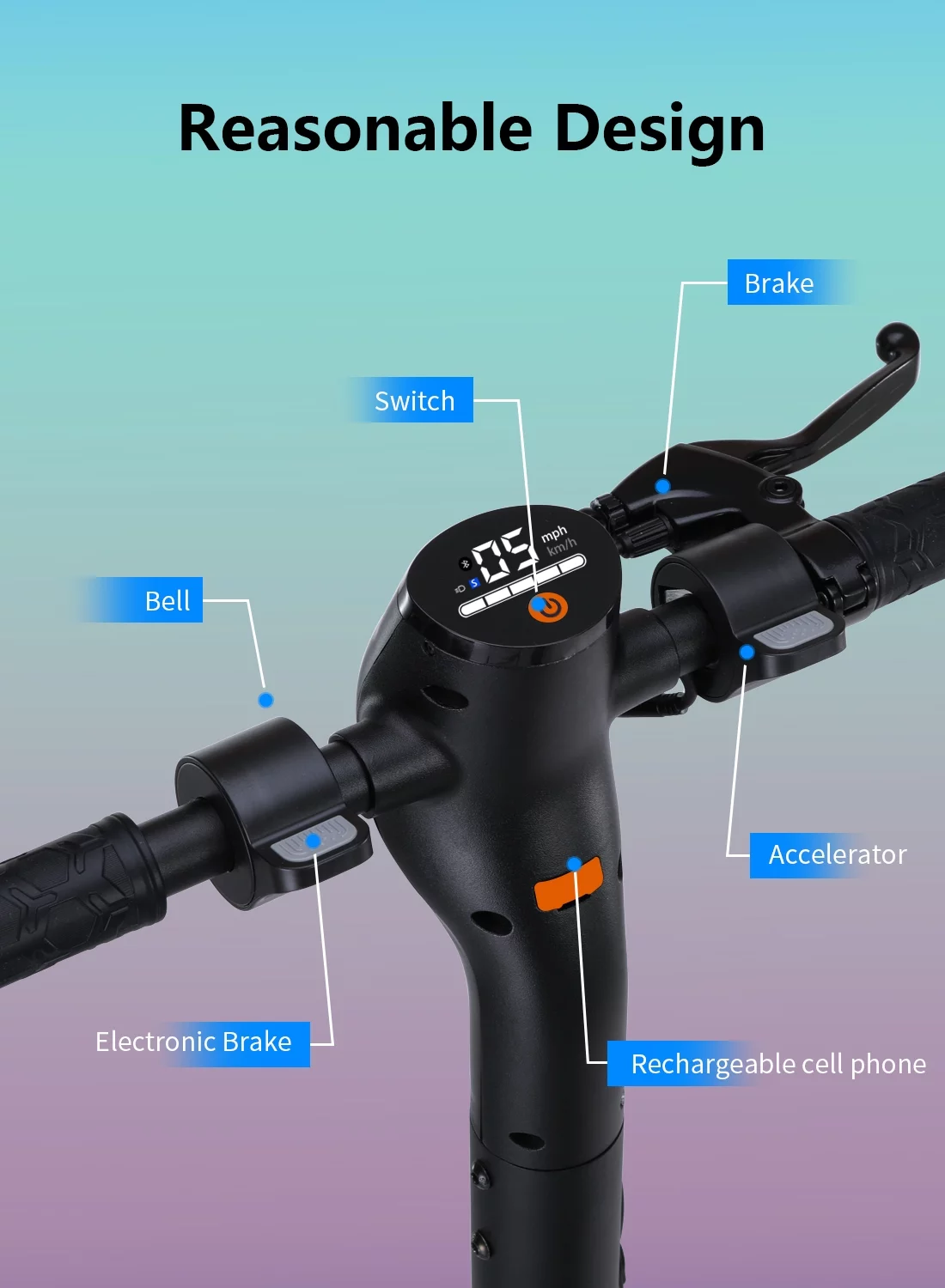 MICROGO M5 Pro Electric Scooter, 500W Motor 10