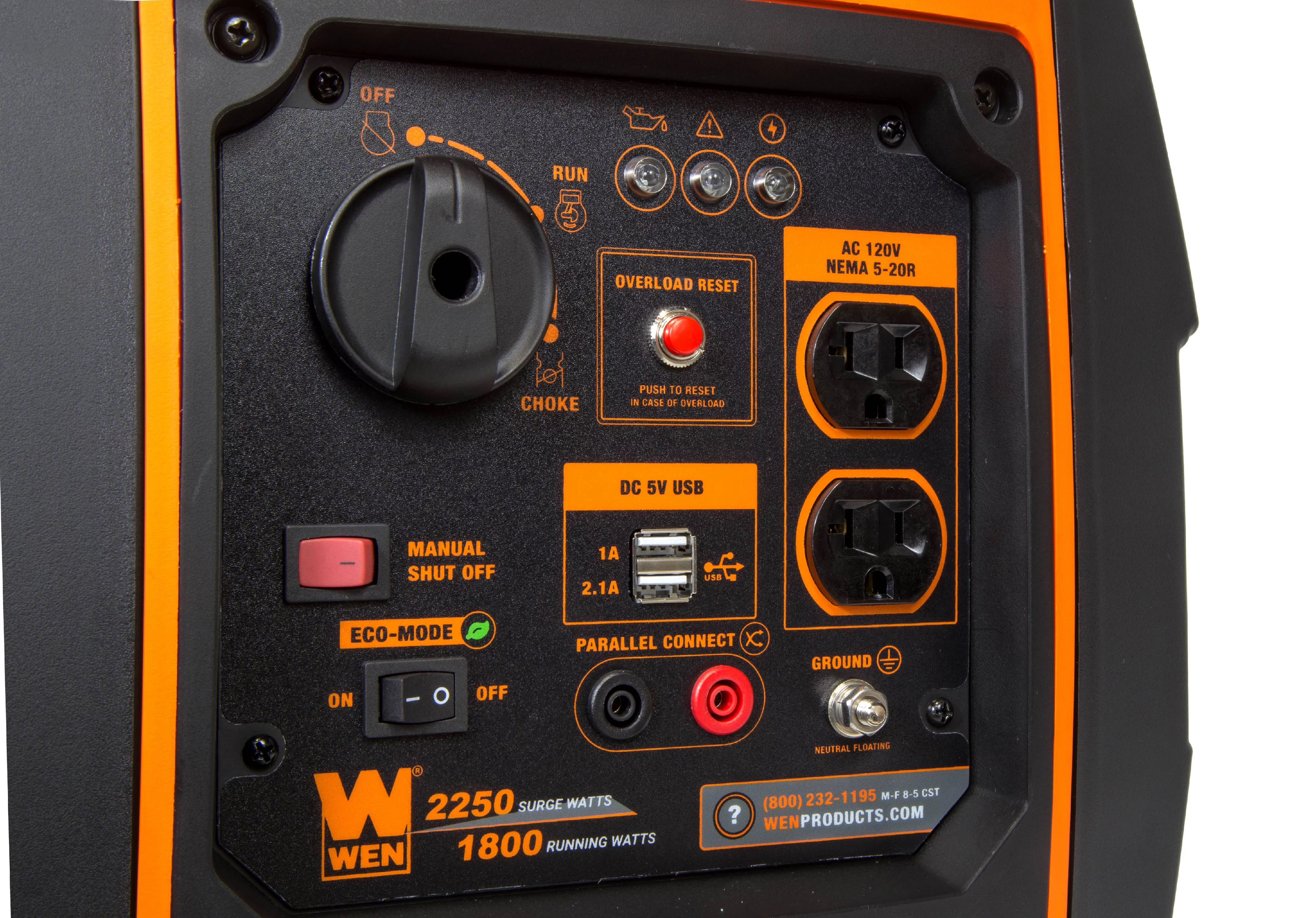 WEN Super Quiet 2250-Watt Portable Inverter Generator with Fuel Shut-off - Womvr