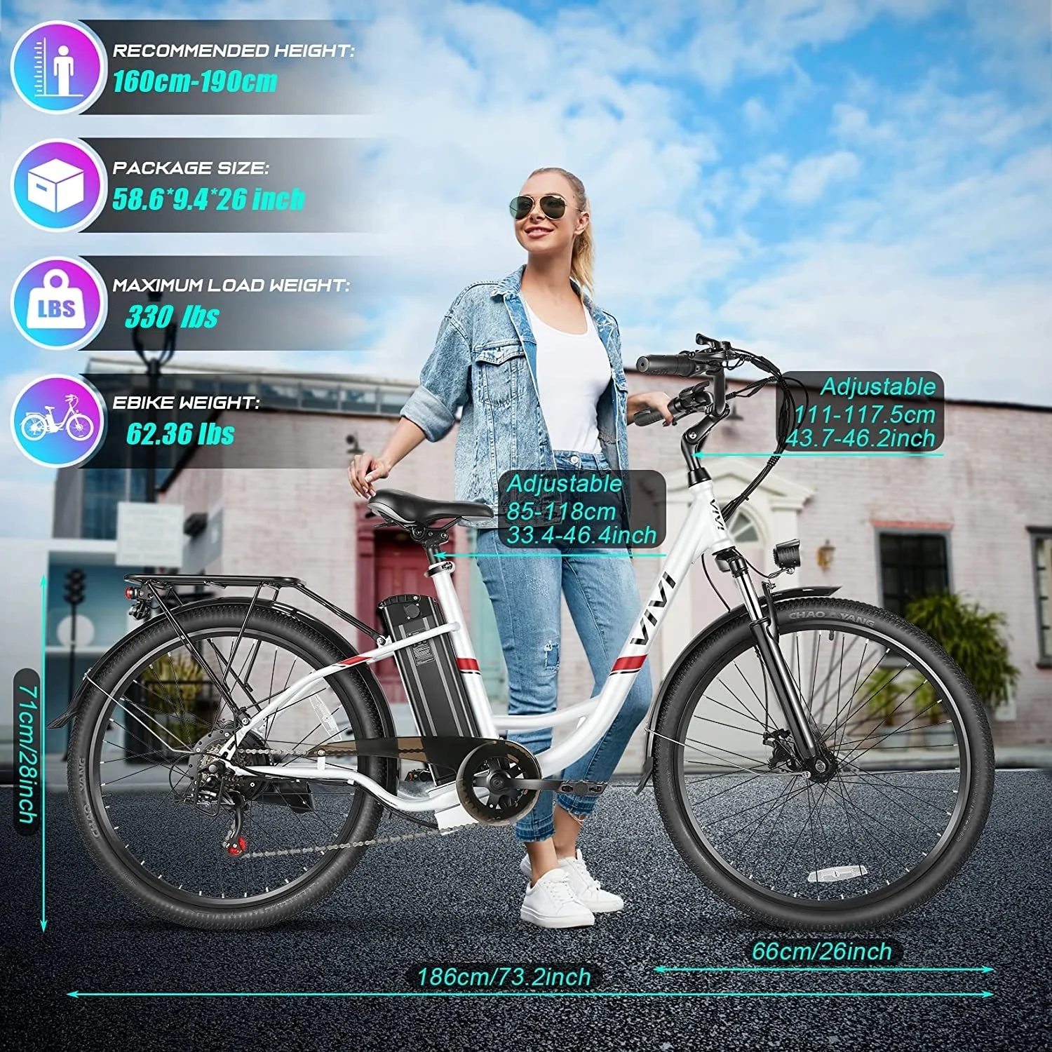 Vivi Electric Bike 26