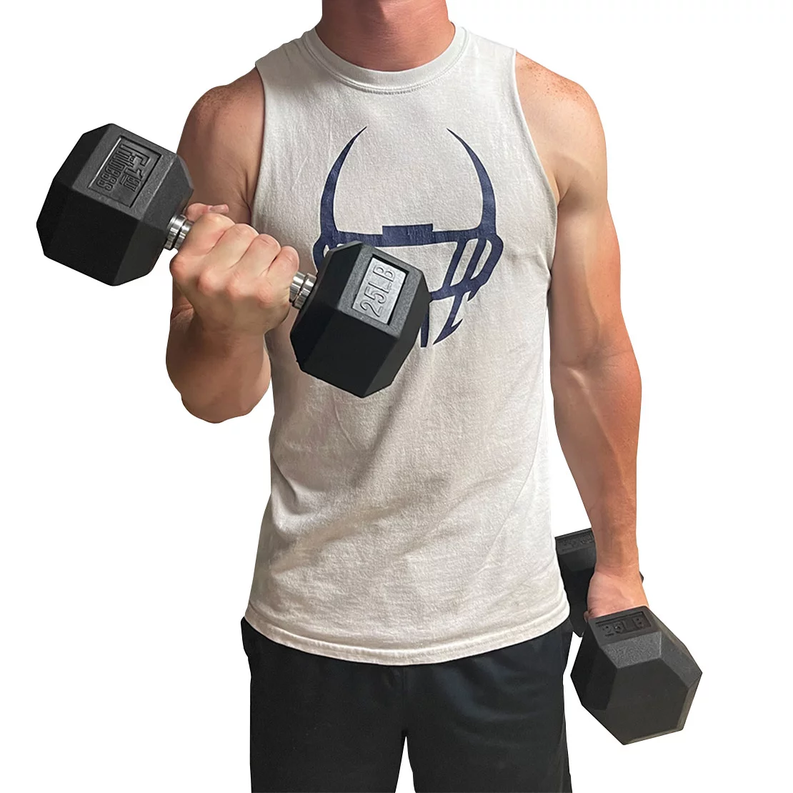 Fitness First Rubber Hex Dumbbell Pairs, 25 lbs. Pair - Womvr