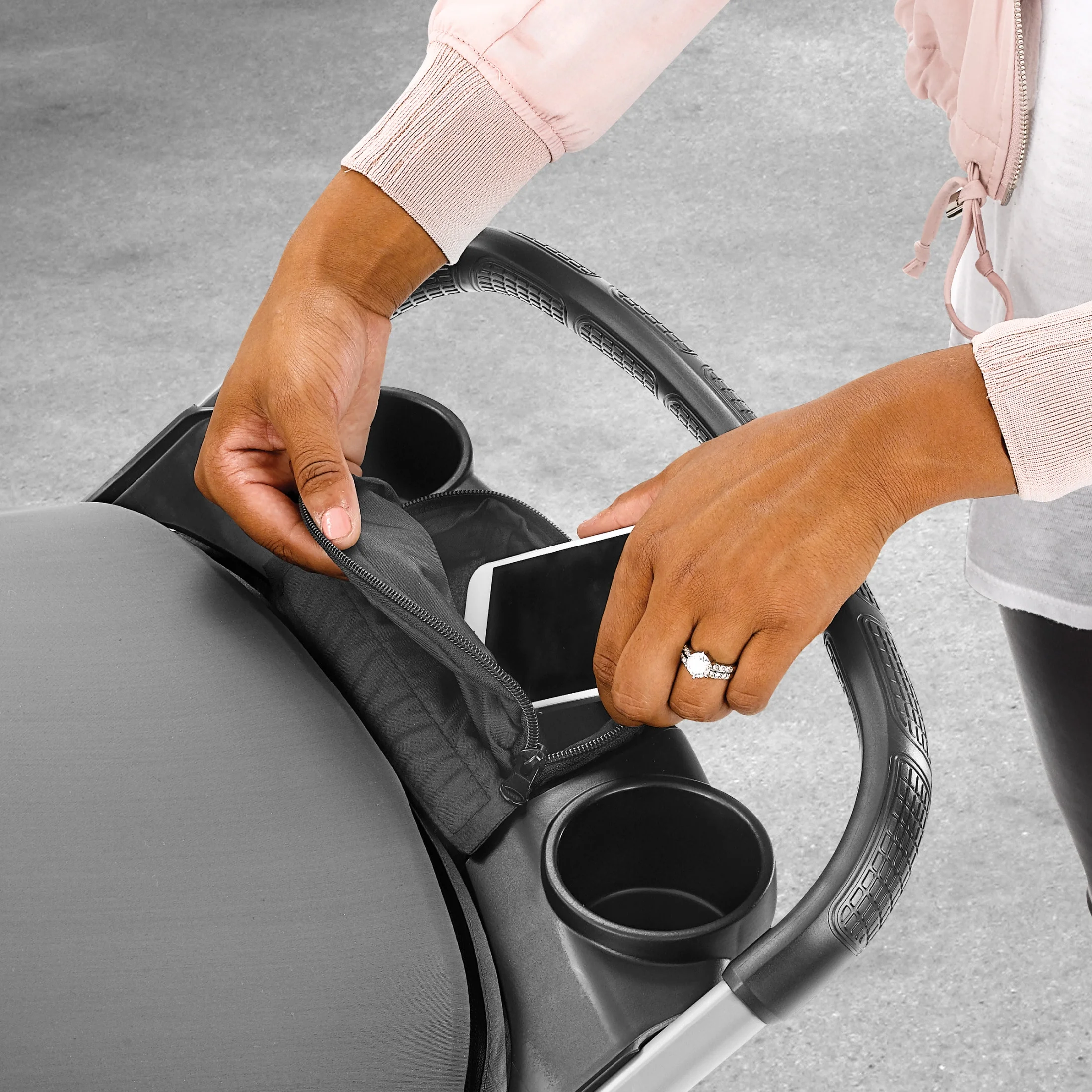 Chicco Mini Bravo Plus Lightweight Stroller - Storm (Black) - Womvr