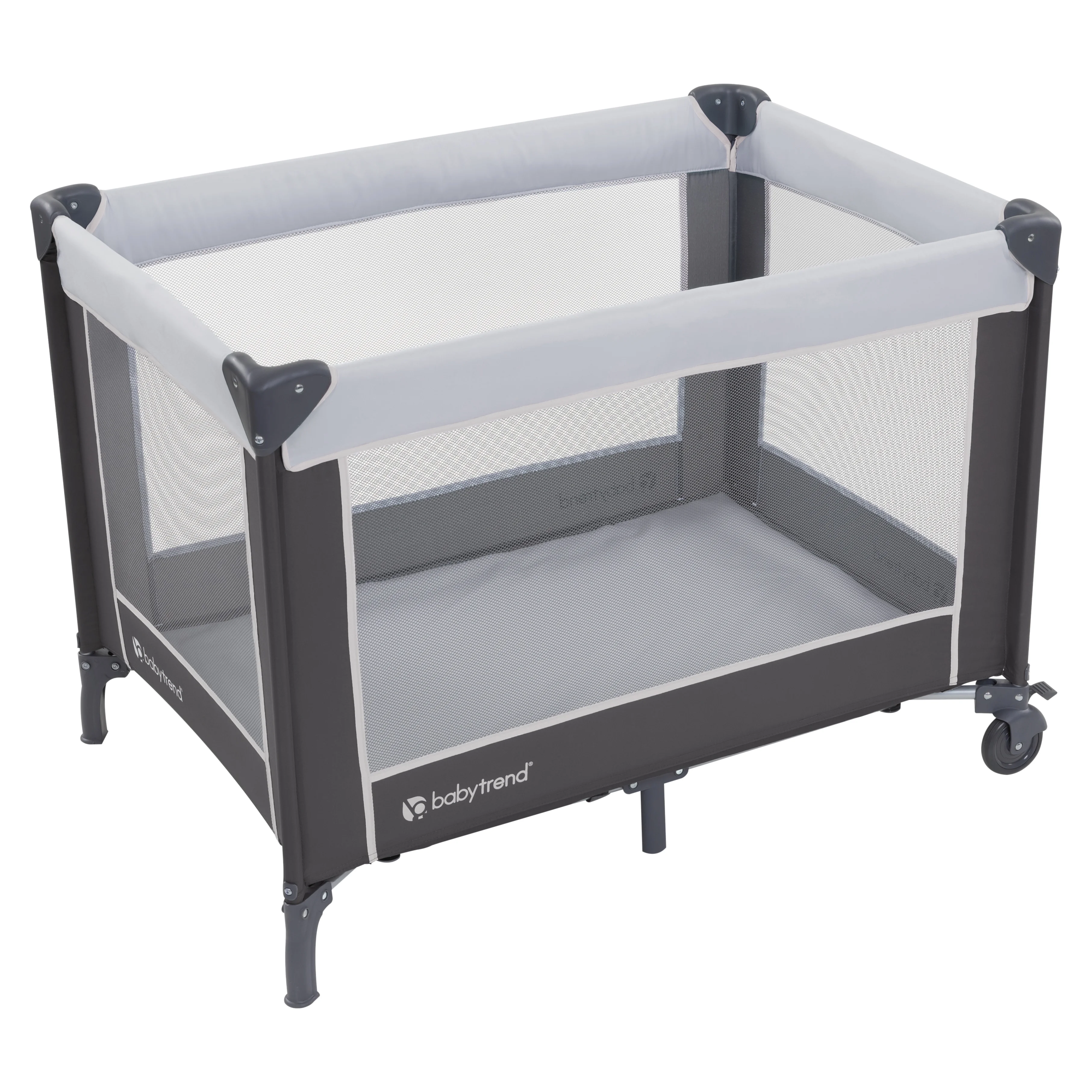 Baby Trend Portable Nursery Center Playard with Travel Bag- Twinkle Midnight Gray - Gray - Womvr
