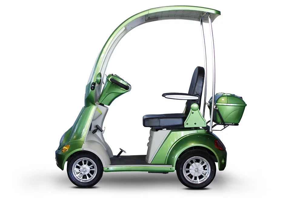 Ewheels Mobility Scooter with Canopy Color: Green - Womvr