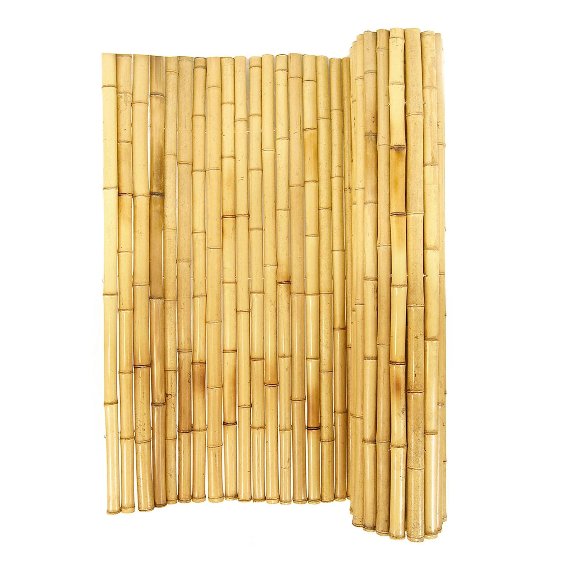 Backyard X-Scapes Natural Bamboo Fencing Garden Screen Rolled Fence Panel 3/4
