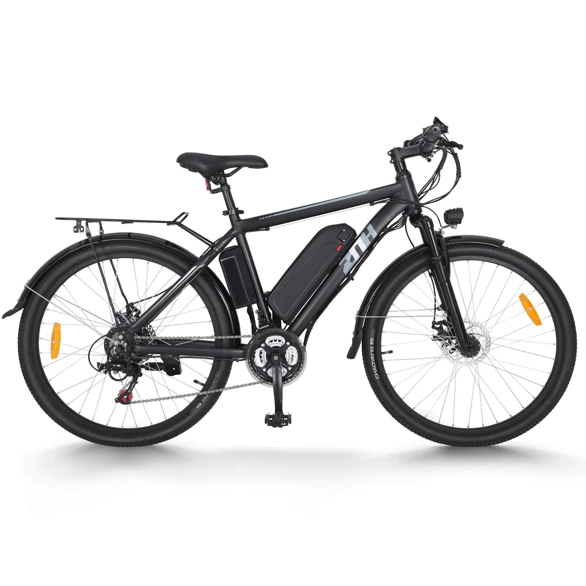 ZNH Mountain Electric Bicycle, 26 in. 350 W, Removable 36 V/10 Ah Battery, Black - Womvr