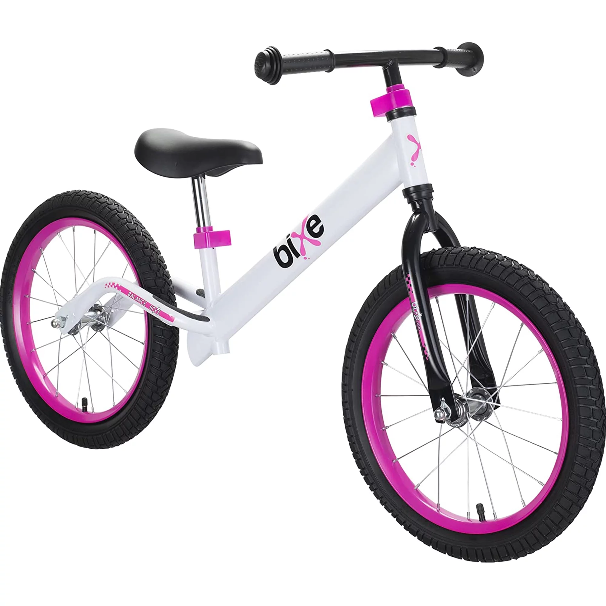 Bixe Aluminum Kids Balance Bike Lightweight 16” No-Pedal Training Bike, Purple - Womvr