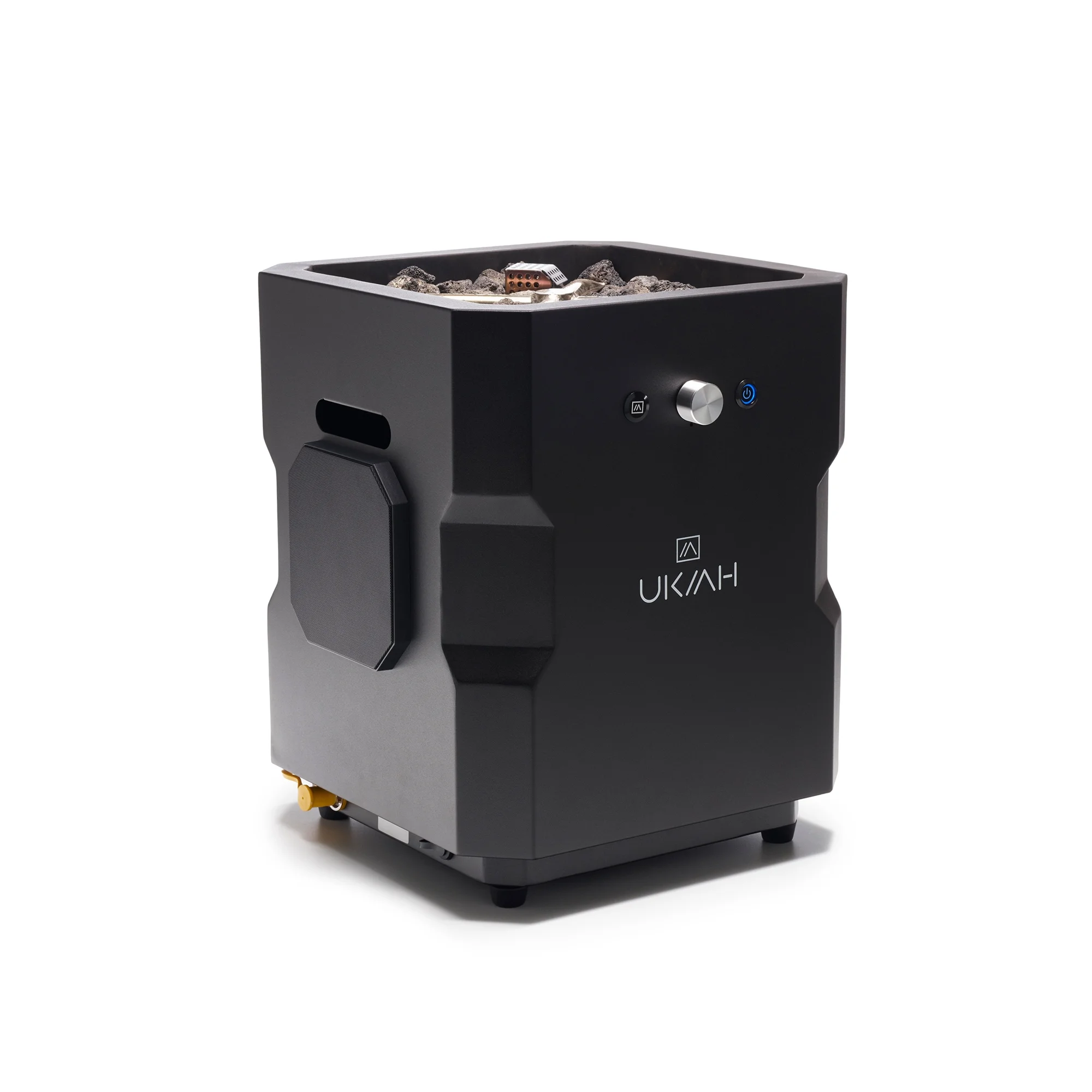 Ukiah Co Tailgater Portable Wireless Fire Pit with Speaker Sound System, Black - Womvr