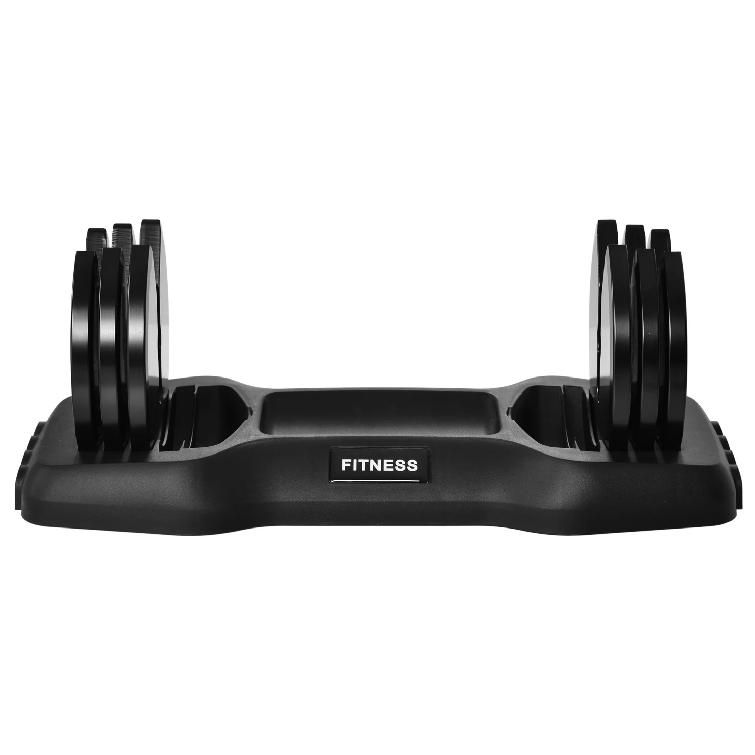 Adjustable Dumbbell 55 lb Dumbbell: Single Dumbbell with -Slip Handle, Fast Adjust Weight by Turning Handle with Tray, Exercise Fitness Dumbbell Suitable for Women Man Workout - Womvr