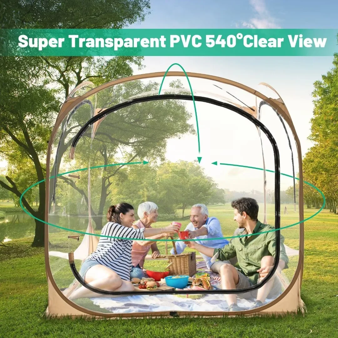 Docred Sports Tent, Weather Pop Up Shelter Bubble Tent clear tent Up to 3 People - Womvr