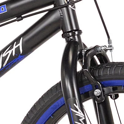 Kent 20 In. Ambush Boy's BMX Bike, Black with Blue and white accents - Womvr