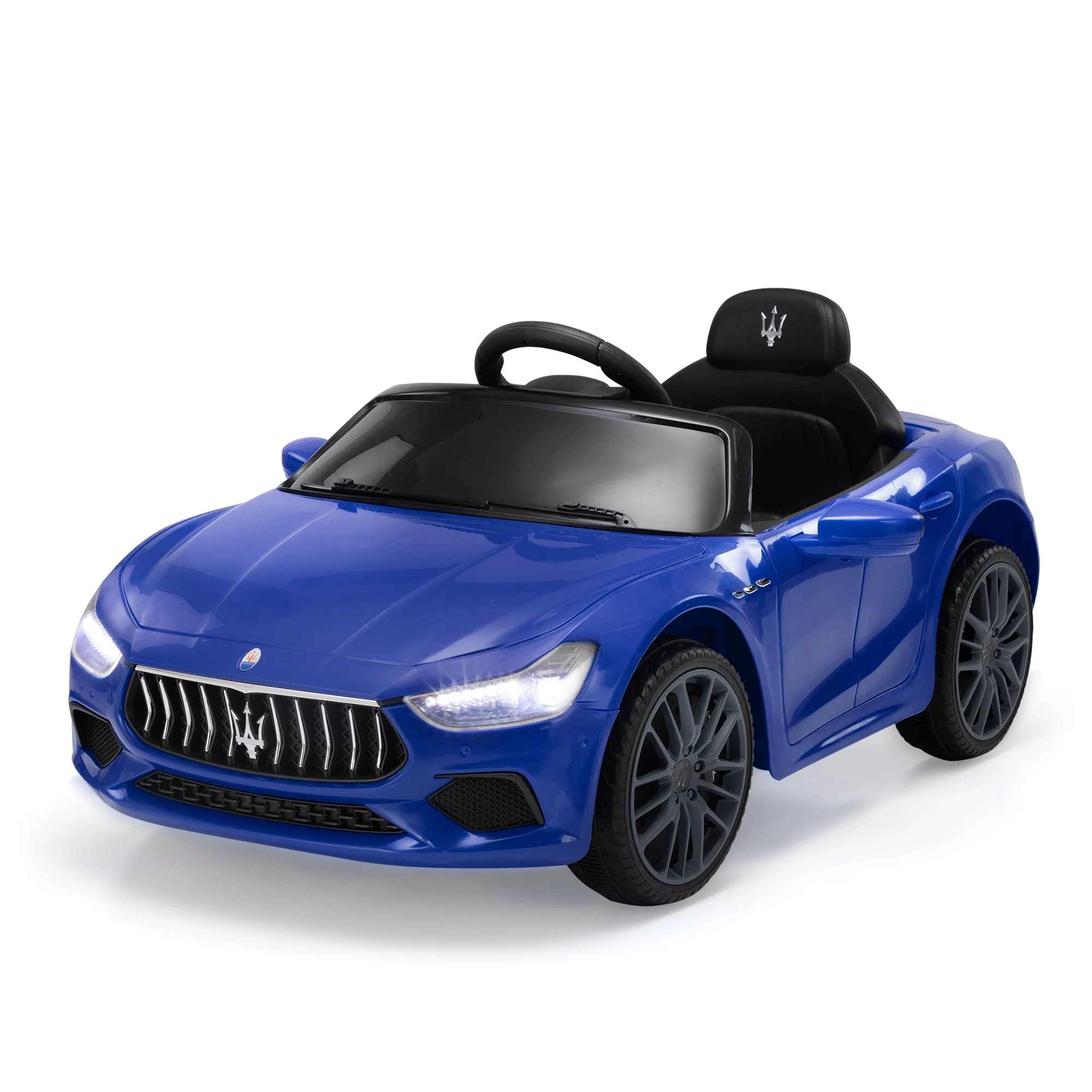 12V Maserati Licensed Kids Ride on Car Battery Powered Toy Car W/ Remote Control LED MP3 USB, Pink - Womvr