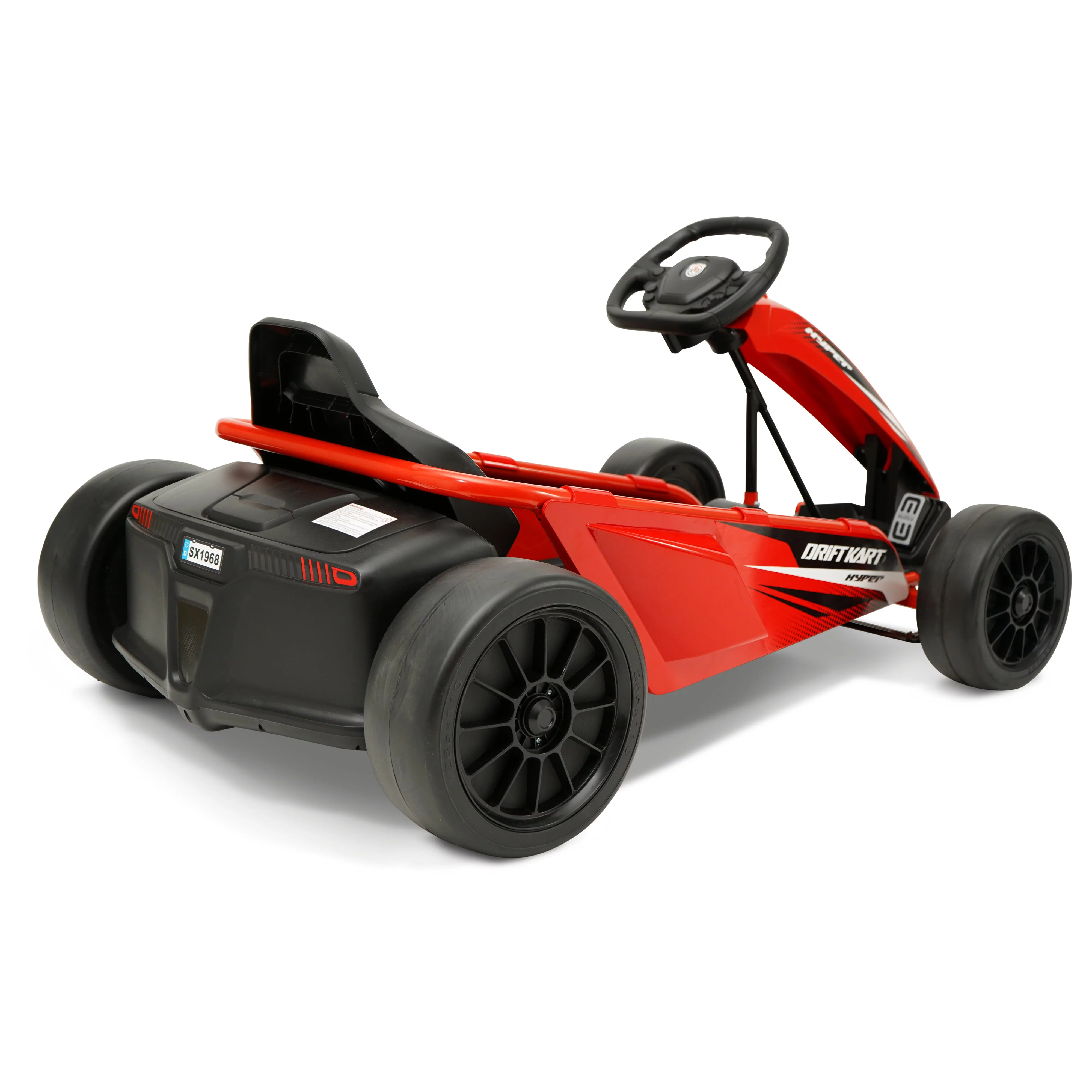 Hyper Toys 24V Drifting Go Kart Ride On for Kids, Red - Womvr