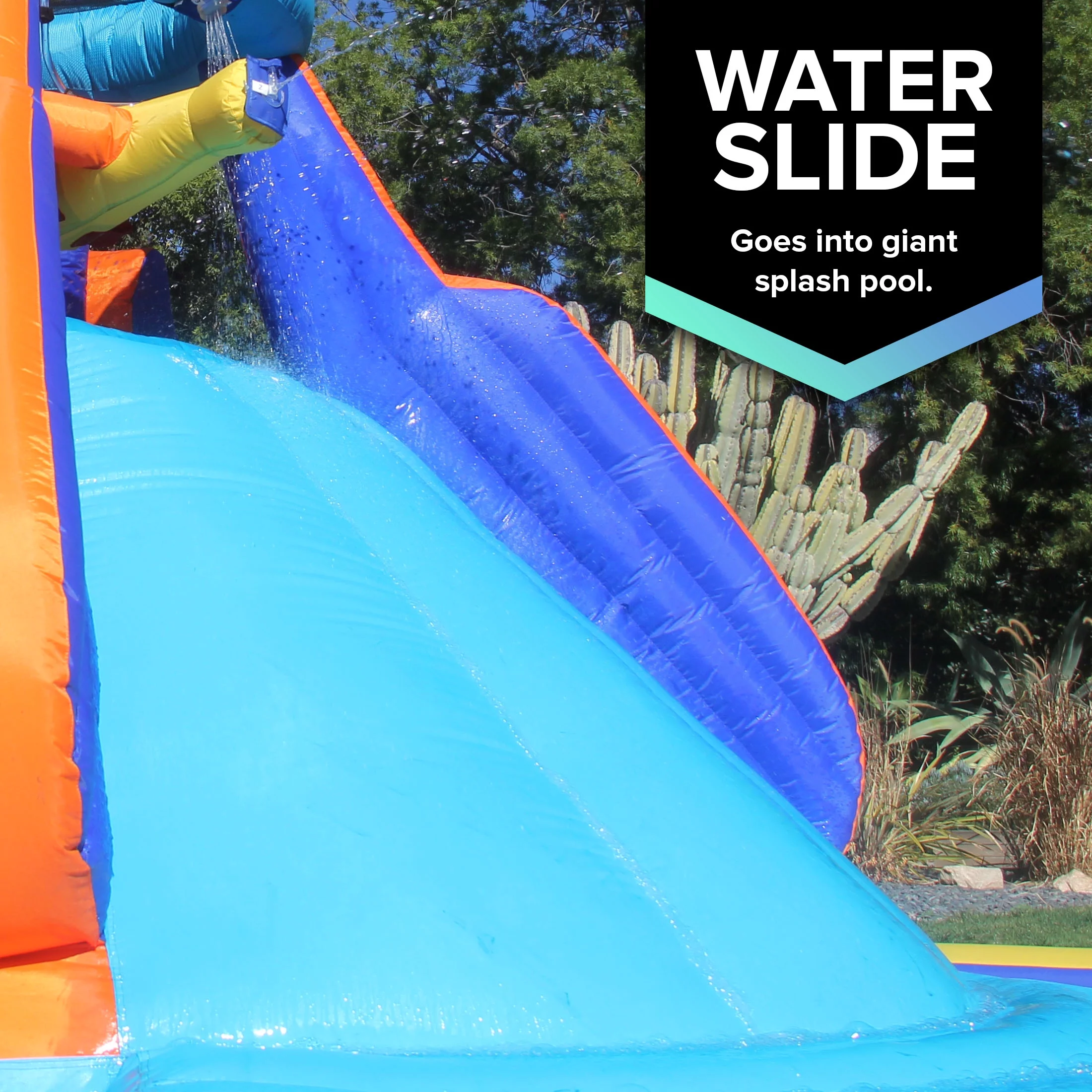 Sportspower Battle Ridge 13.8' Inflatable Water Slide with Lifetime Warranty on Heavy Duty Blower - Womvr