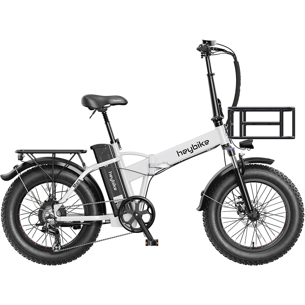 Heybike Mars Electric Bike for Adults with 500W Motor, 600WH Removable Battery, Foldable 20