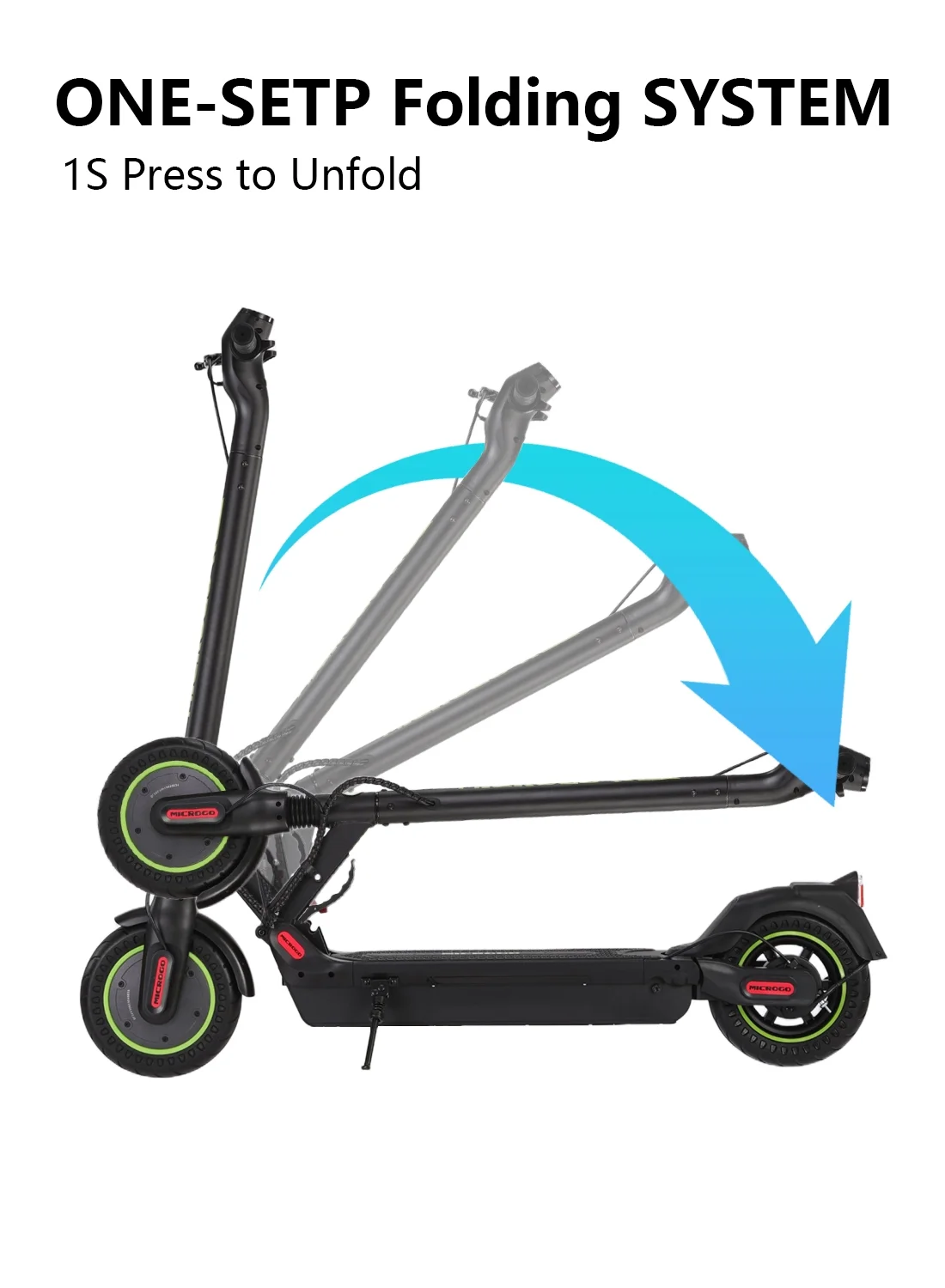 MICROGO M5 PRO Electric Scooter, 500W Motor 10.4 Ah Battery Long Range for Adults, 10