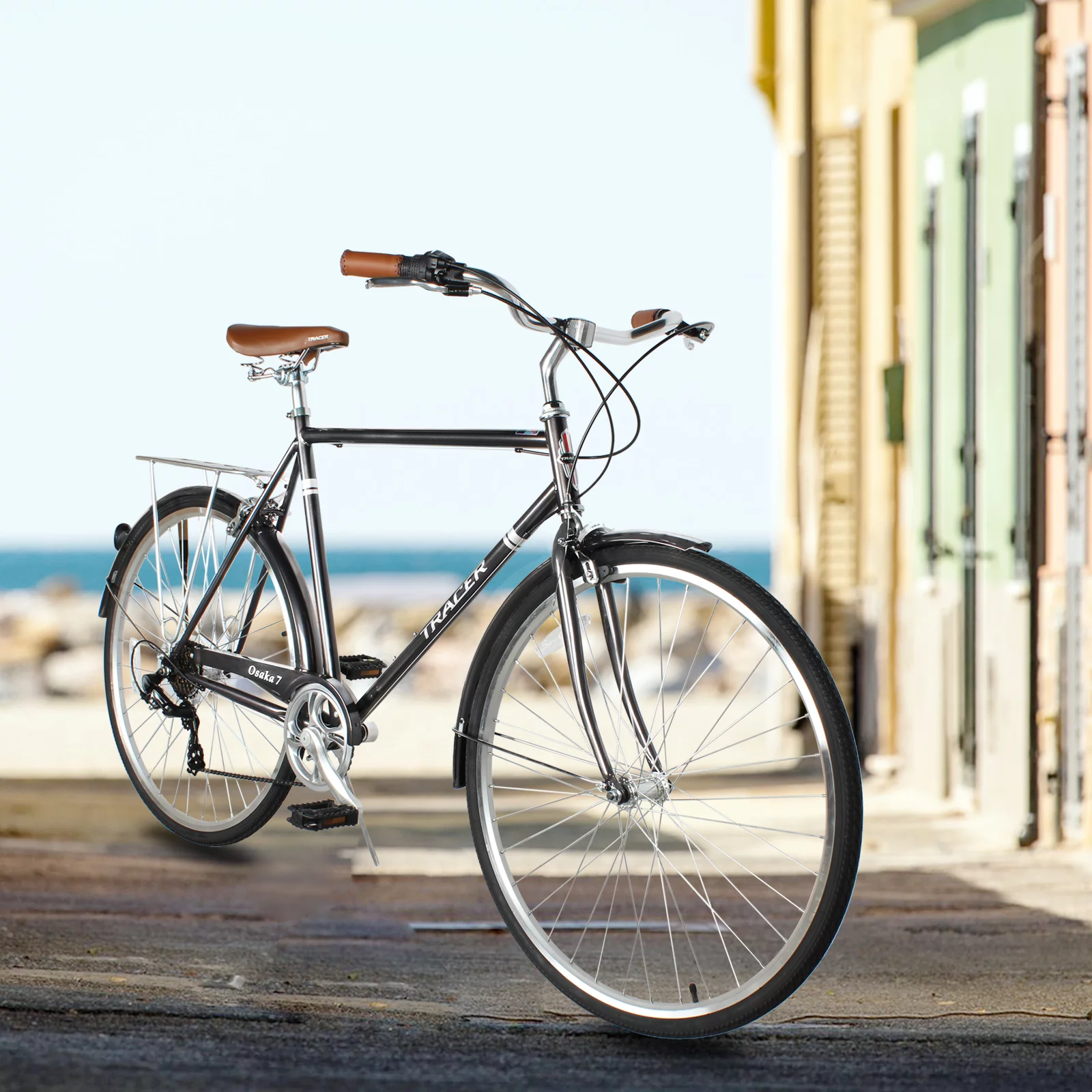 Tracer Osaka Men's Hybrid City Bike 21