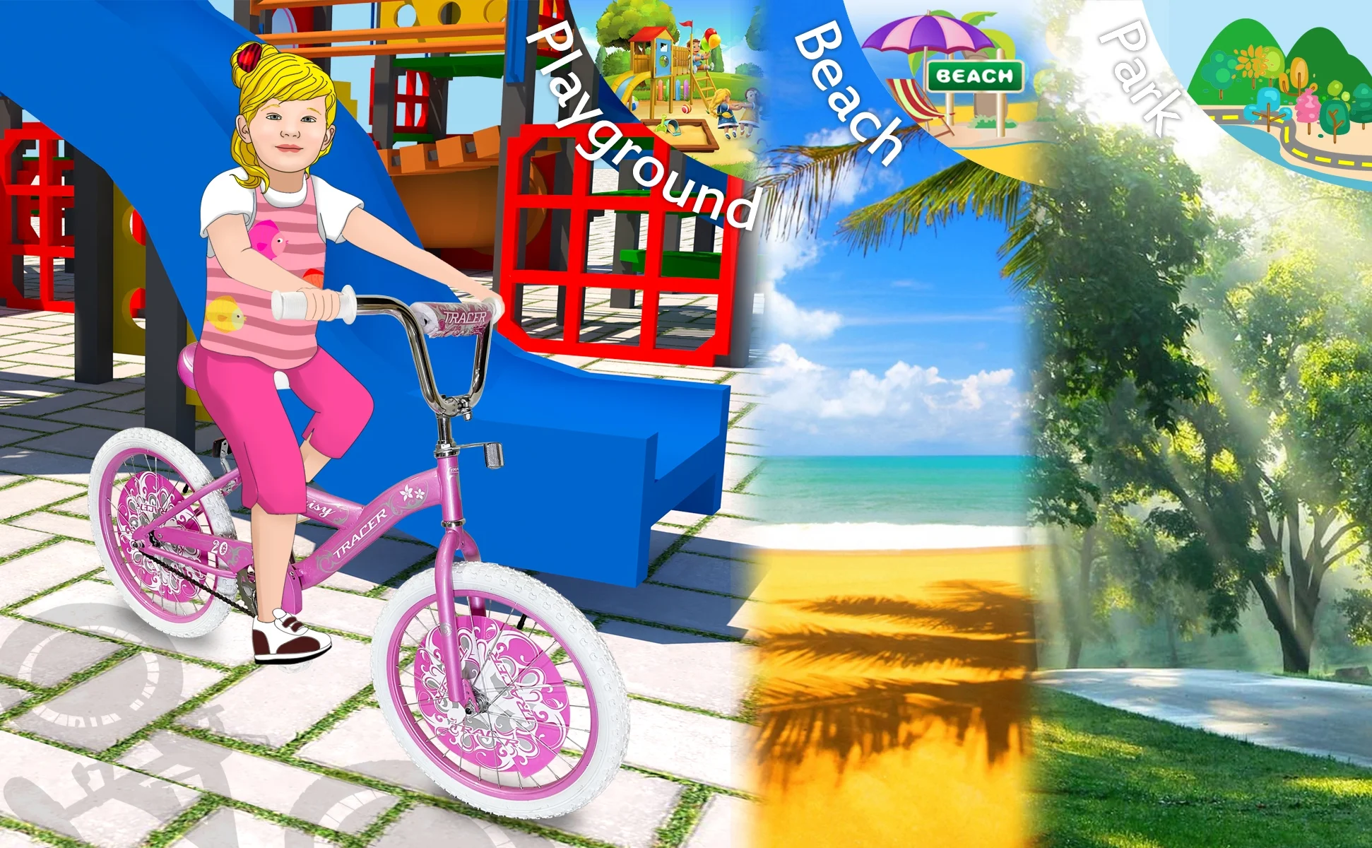 TRACER Daisy BMX 20 Inch Kids Bike, Boy and Girls Age 5 to 9, Purple - Womvr