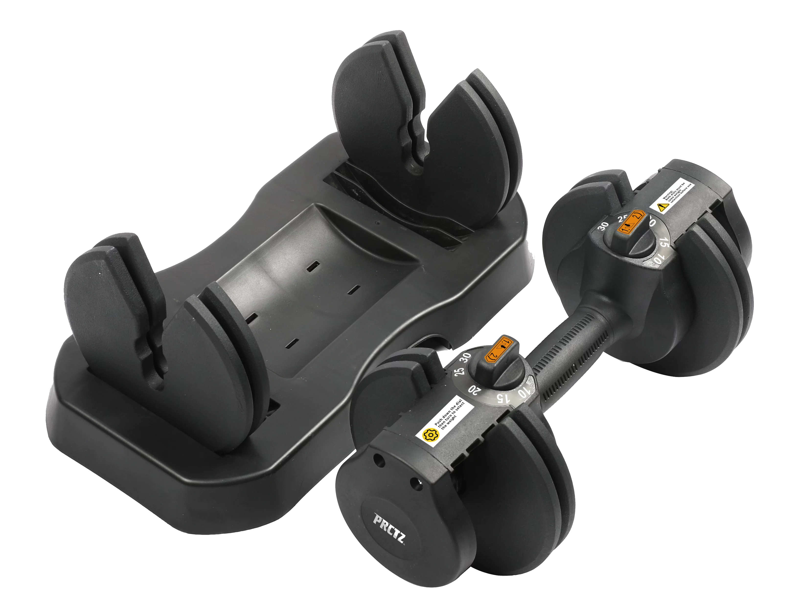 PRCTZ, 10-30lb Quick Select Adjustable Dumbbell Pair with Dumbbell Stand Combo - Womvr