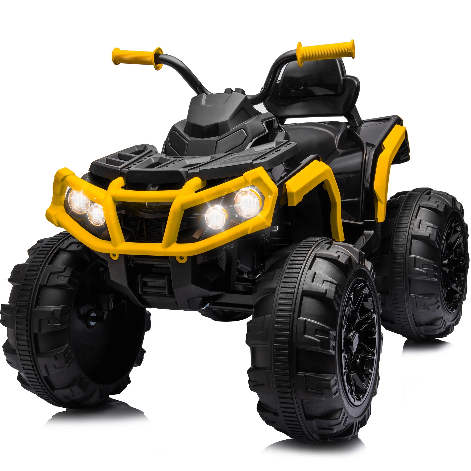 Outfunny 24V Kids 4 Wheeler, Electric ATV Quad Ride-on Toy for Big Kids Ages 3 and up - Womvr