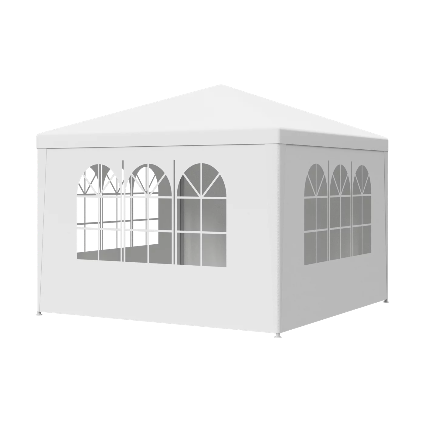 ZENSTYLE Patio Wedding Party Tent Set White Waterproof Canopy - 10 x 30' White - Womvr