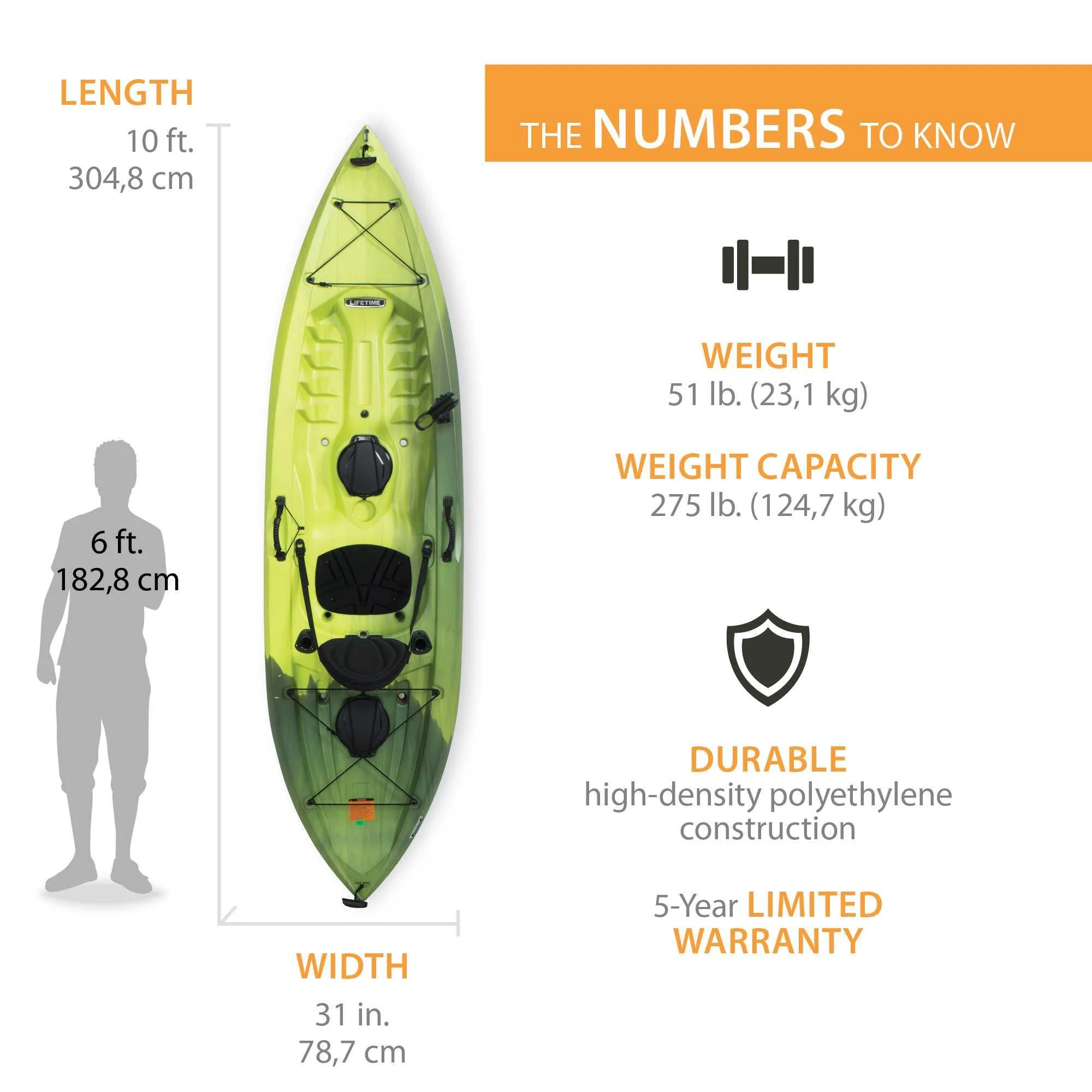 Lifetime Tamarack Angler 100 Fishing Kayak - Olive Green (90539) - Womvr