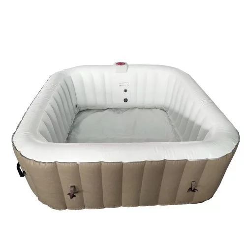 ALEKO 6 Person 100-130 Jet Outdoor Inflatable Hot Tub Spa with Cover - Womvr