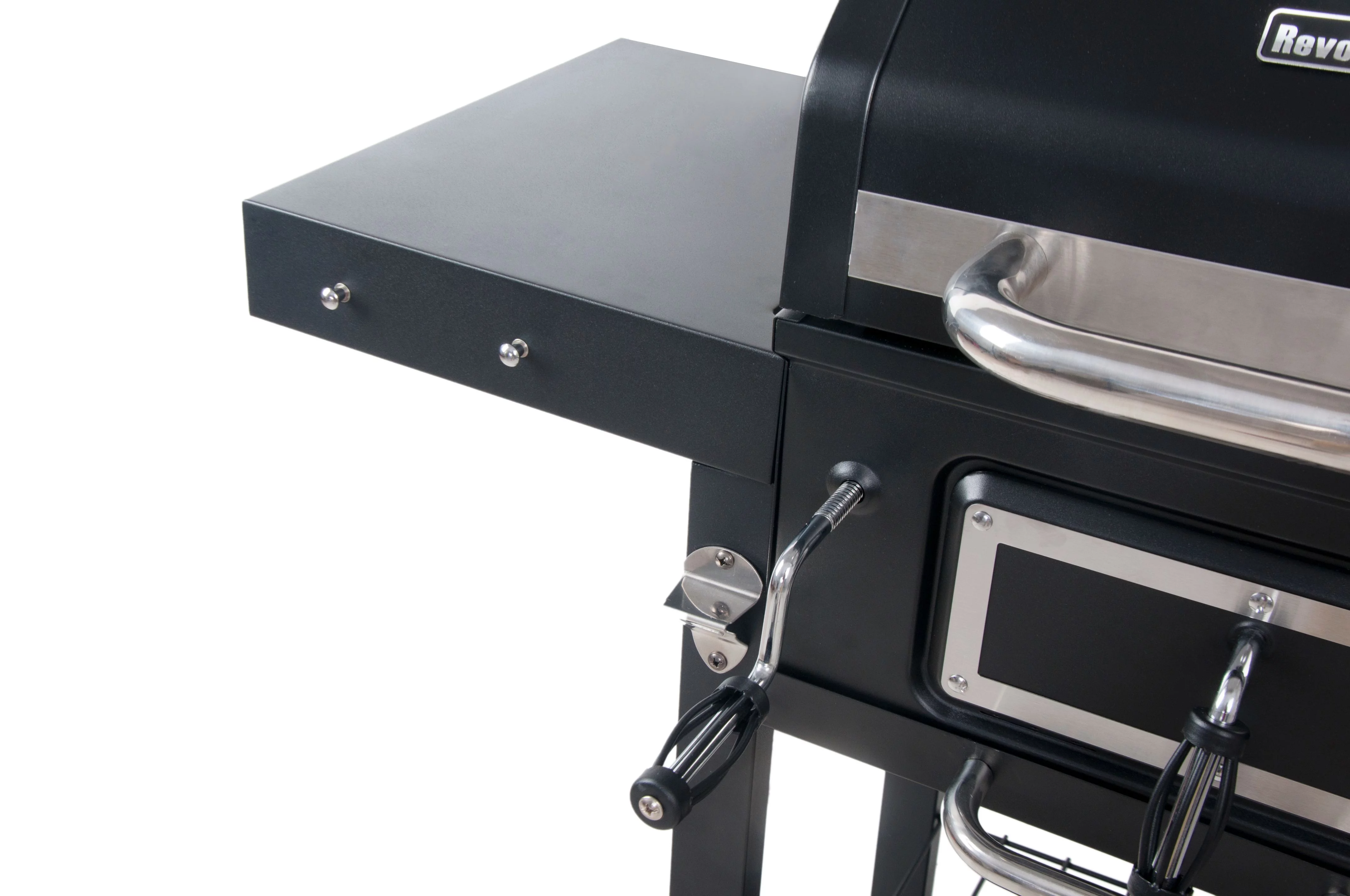 RevoAce Dual Fuel Gas & Charcoal Combo Grill, Black with Stainless - Womvr