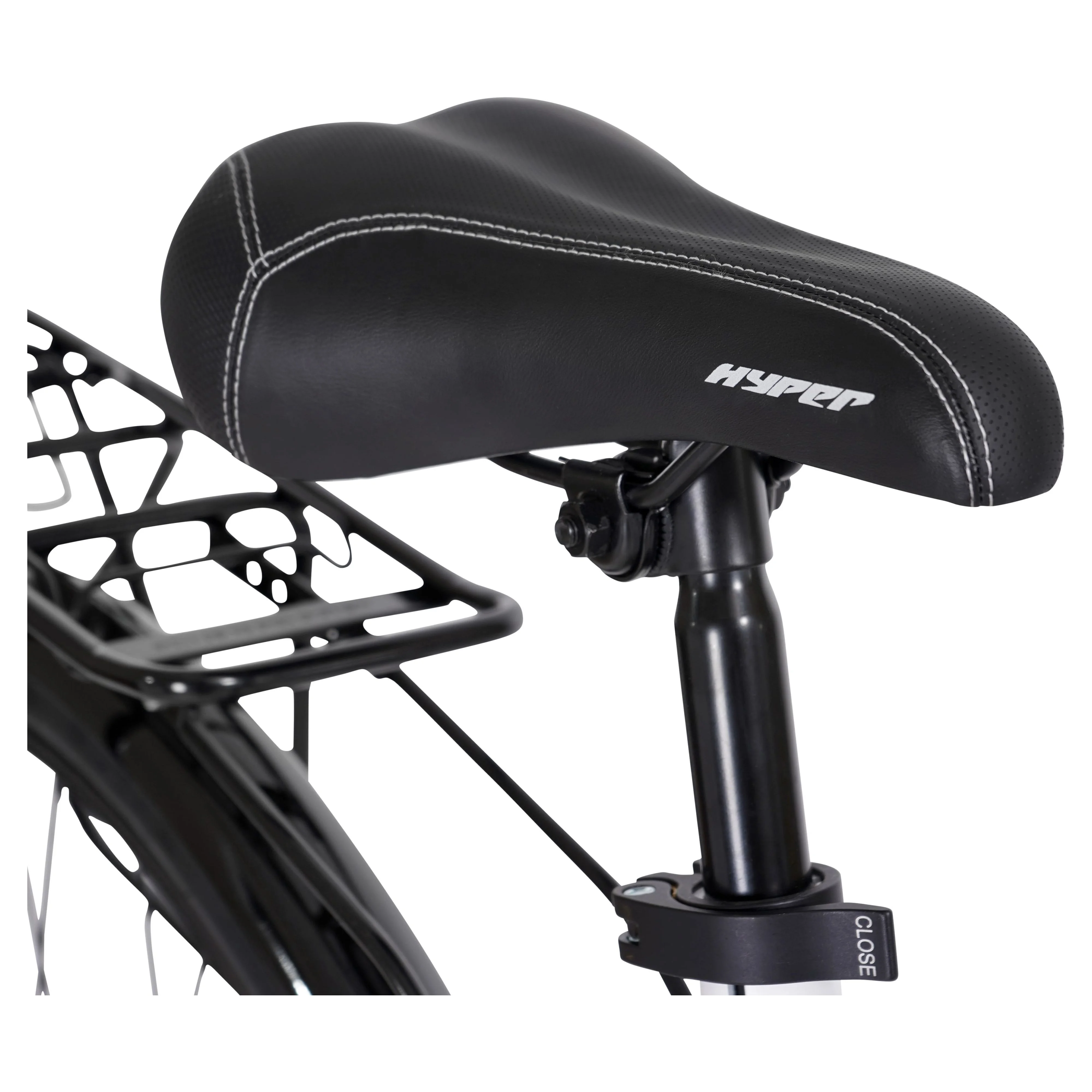 Hyper Bicycles 36V 700C Commuter Electric Bike for Adults, Pedal-Assist, 250W Mid-Drive E-Bike Motor, Matte White - Womvr