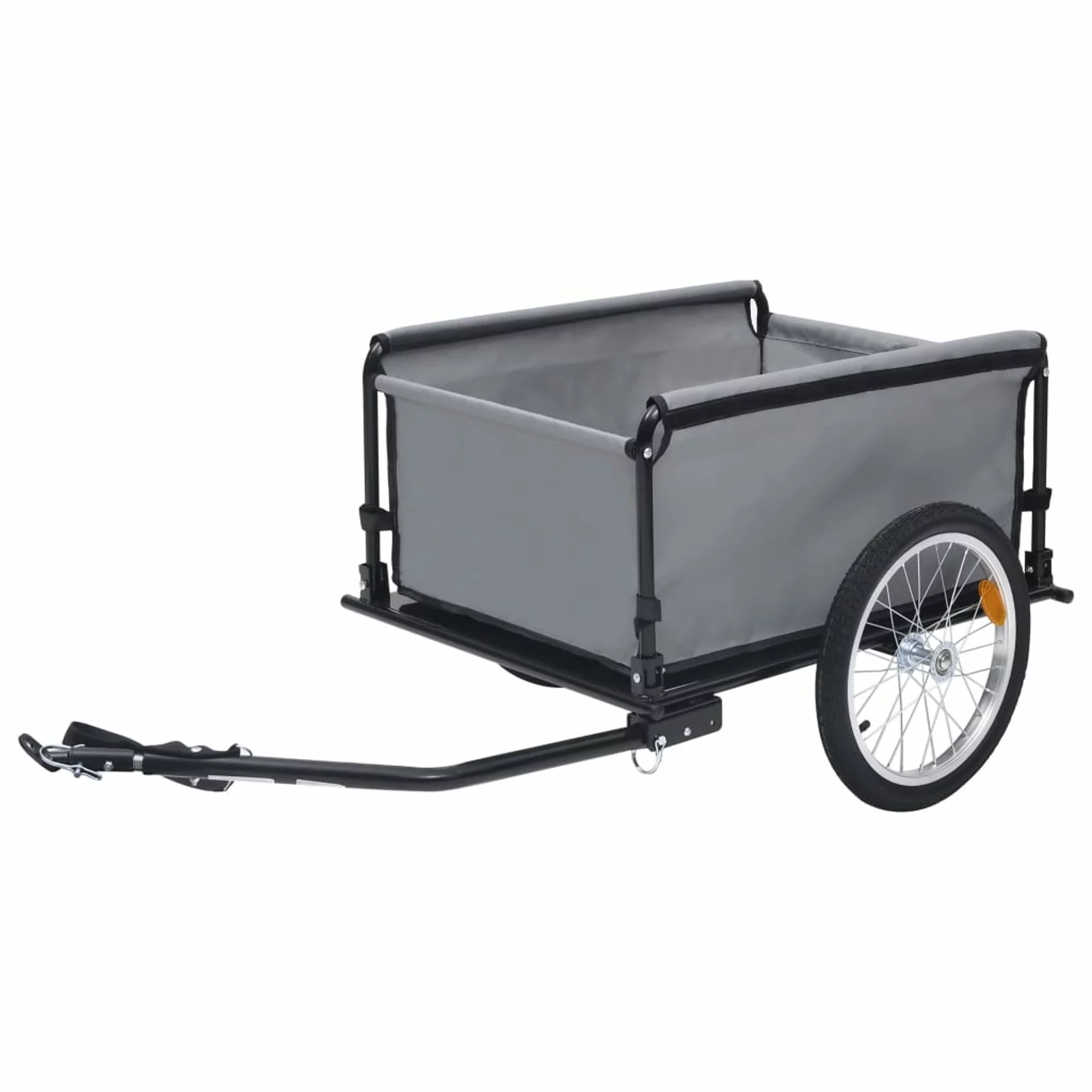 Suzicca Bike Cargo Trailer Gray and Orange 143.3 lb - Womvr