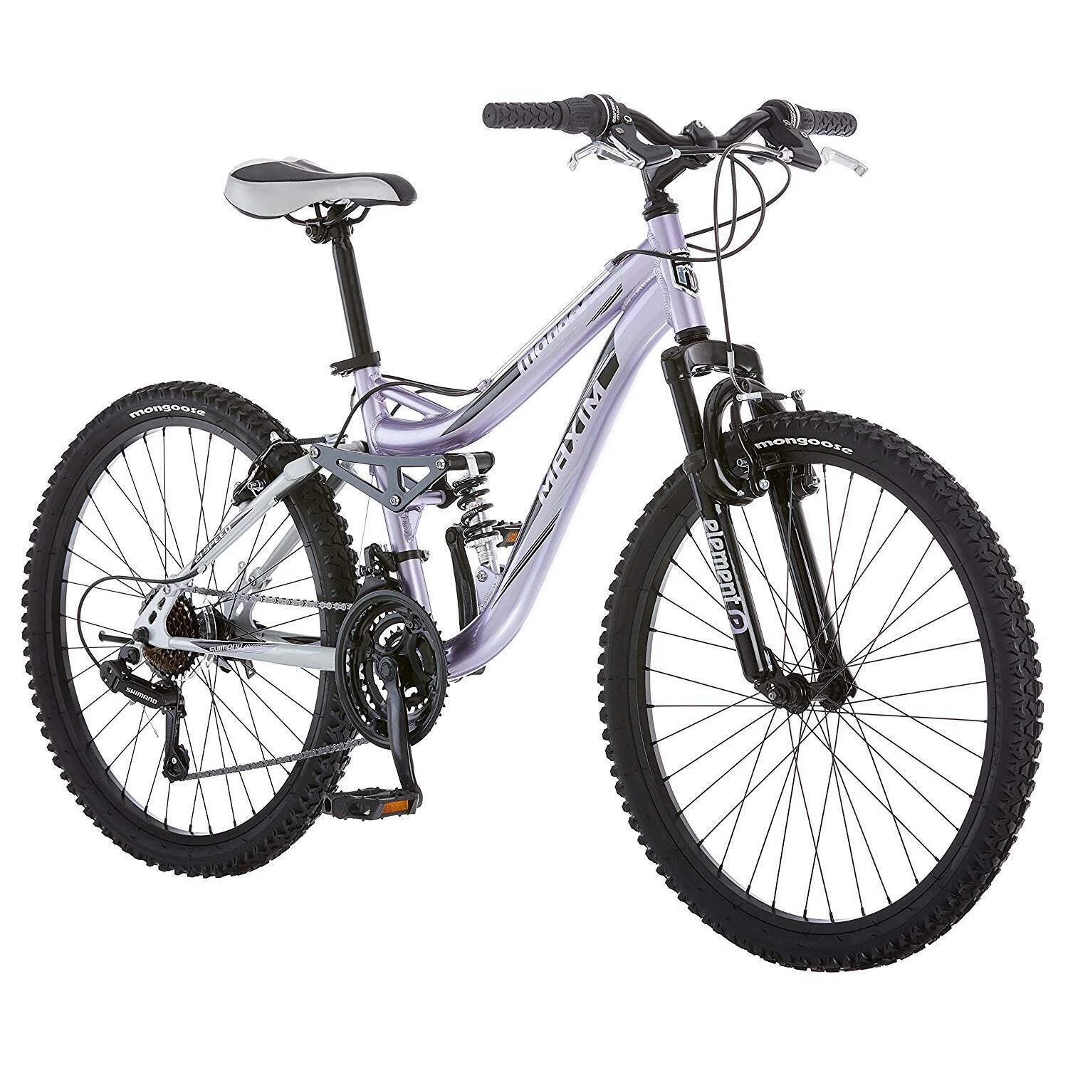 Mongoose Maxim Bicycle-Color:Lavender,Size:24