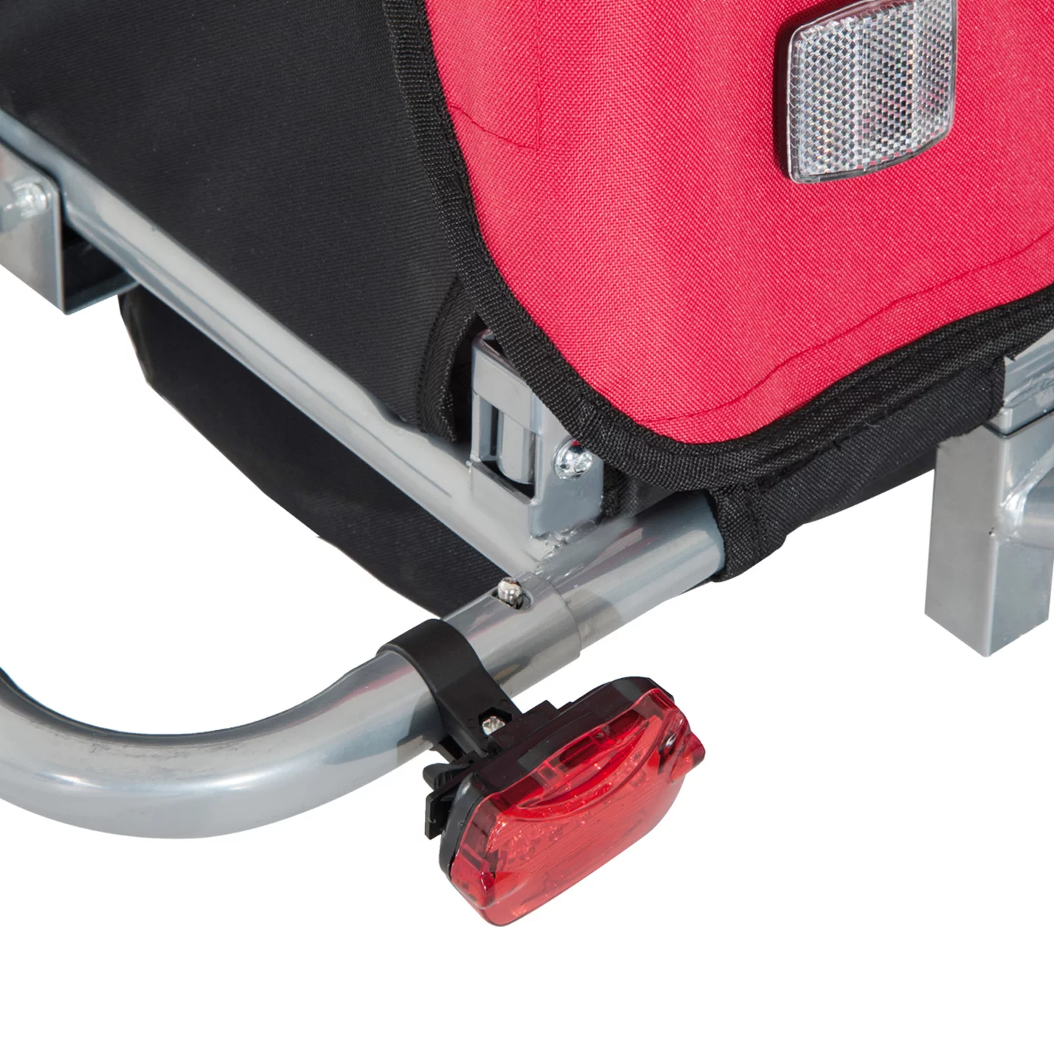 Aosom 2-in-1 Double Child Two-Wheel Bicycle Cargo Trailer with 2 Safety Harnesses, Green - Womvr