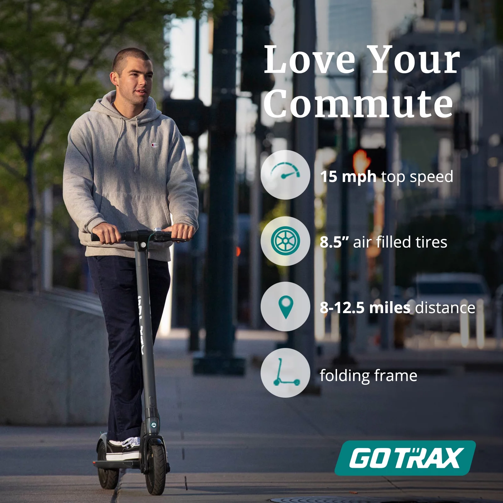 GOTRAX Rival Adult Electric Scooter, 8.5