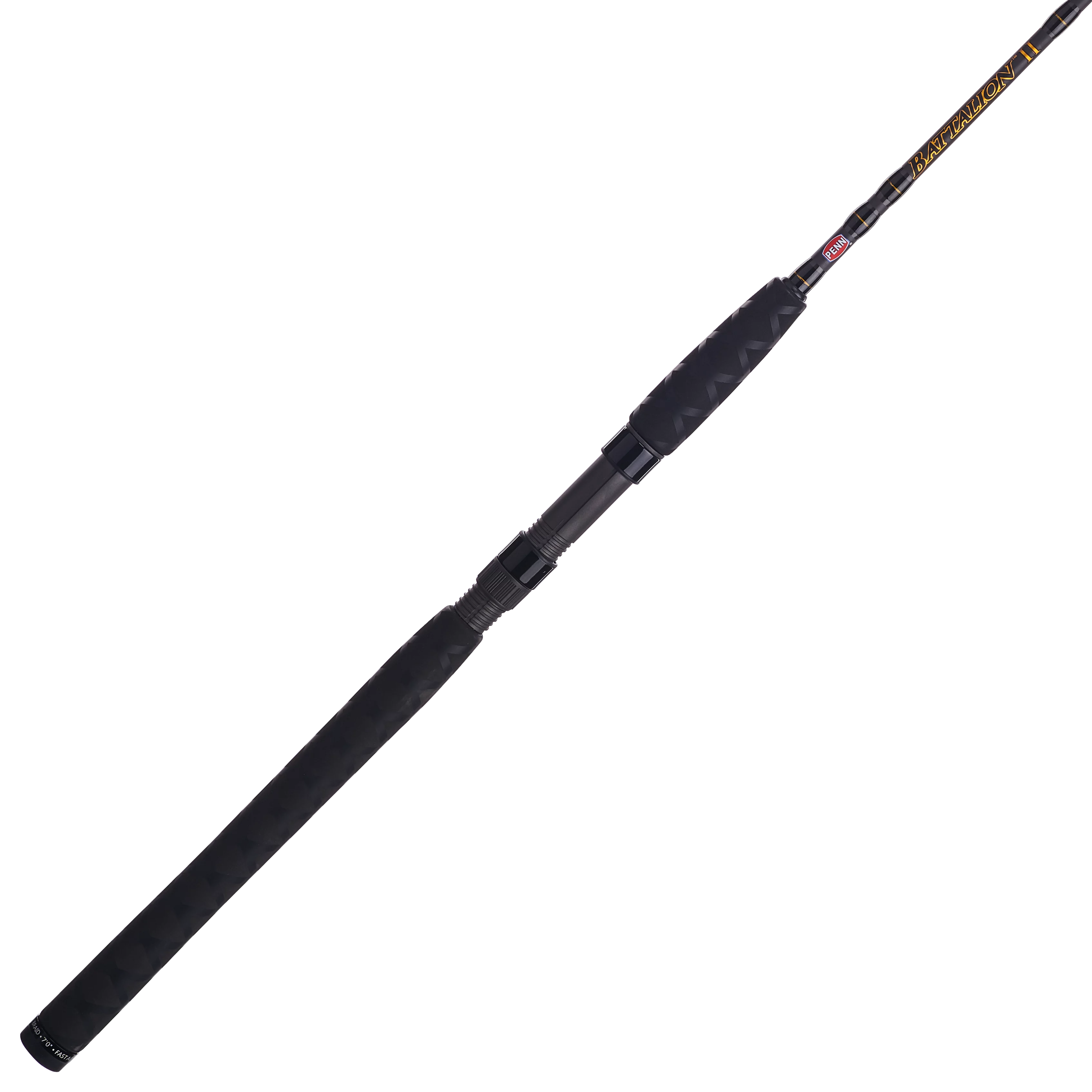 PENN Battalion II 7'6”. Inshore/Nearshore Spinning Fishing Rod; 1 Pc - Womvr