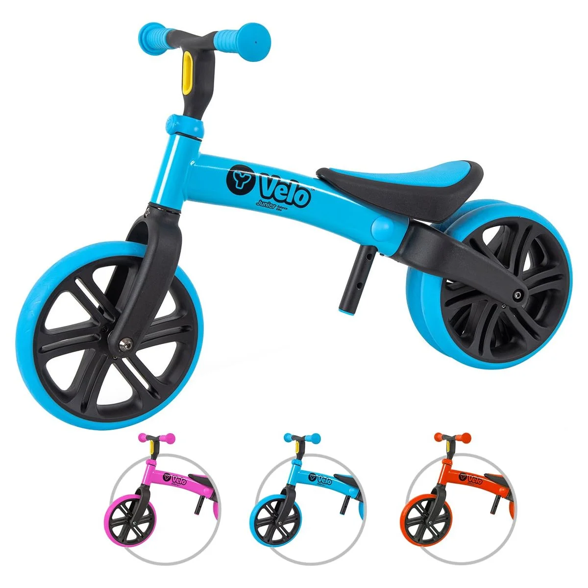 Yvolution Velo Toddler Balance Bike 9'' Wheel (Red) Boys and Girls, 18 Months to 3 Years Old - Womvr