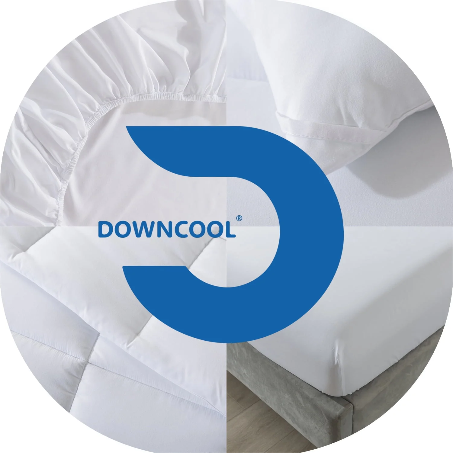 Downcool Queen Size Bed in a Bag 7 Piece Reversible Comforter Set | All-Season Bedding Sets, Adult, Unisex, White/Light Gray - Womvr
