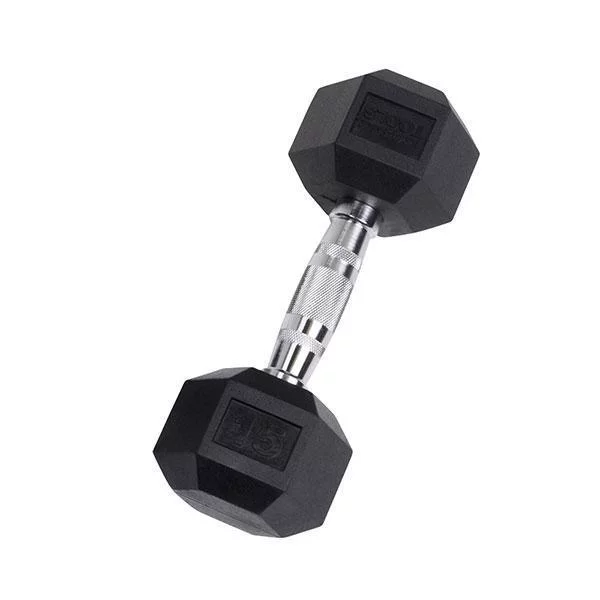 YORK Rubber Hex Dumbbell (2.5-30 lb.) - Womvr