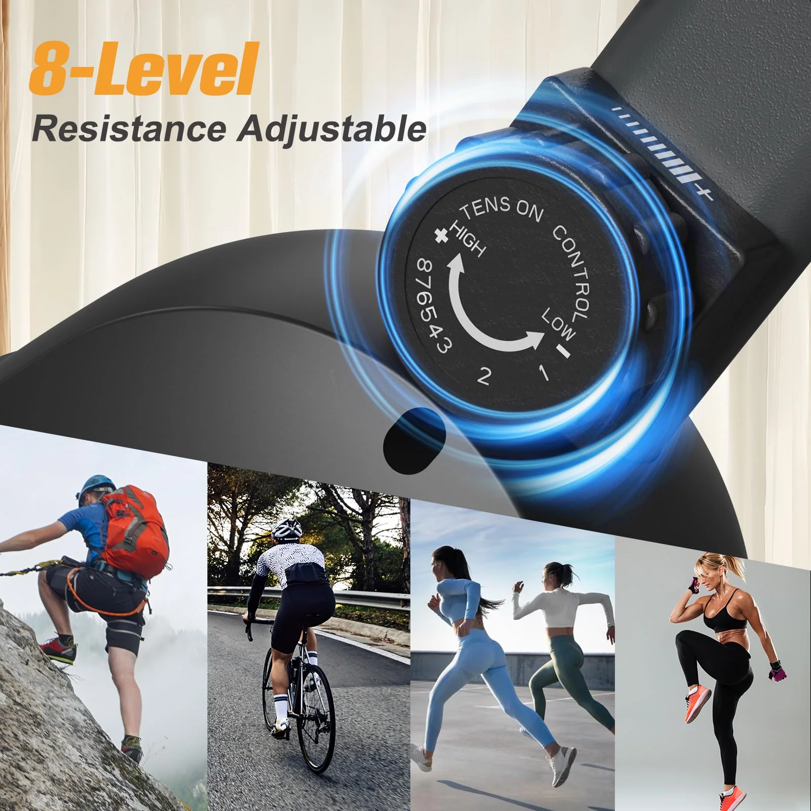 Relife Sports Upright  Exercise Bike with Fitness APP Foldable Stationary Bike for Home Gym , Black - Womvr